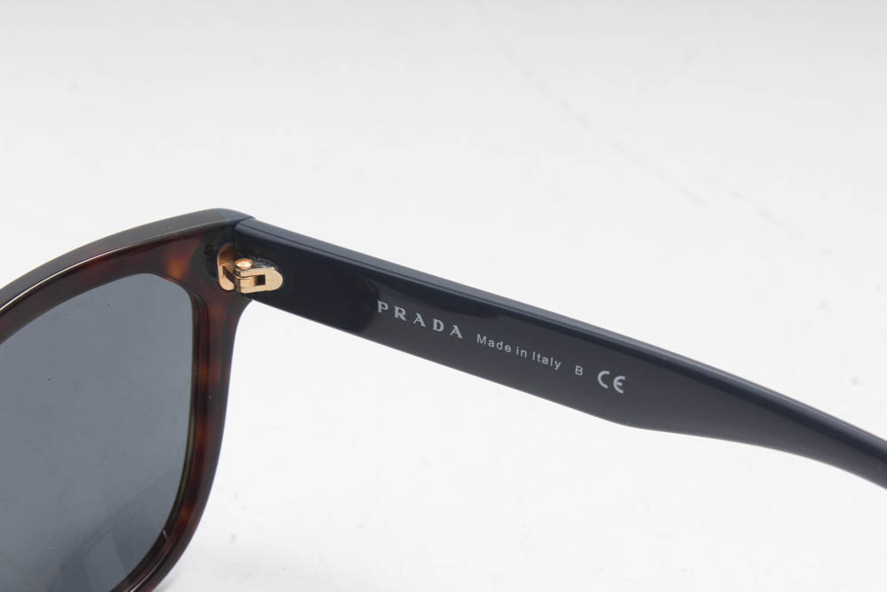 Prada Cat Eye Tortoiseshell Sunglasses with Case, Made in Italy