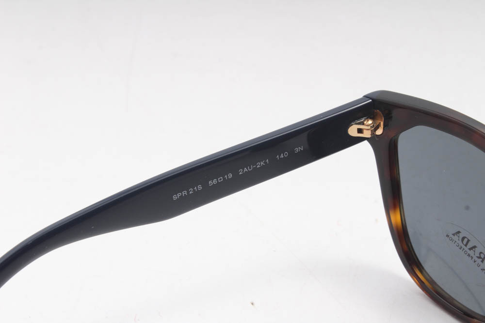 Prada Cat Eye Tortoiseshell Sunglasses with Case, Made in Italy
