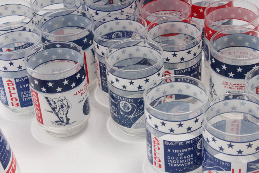 Libbey Apollo Missions Commemorative Juice Glass Set