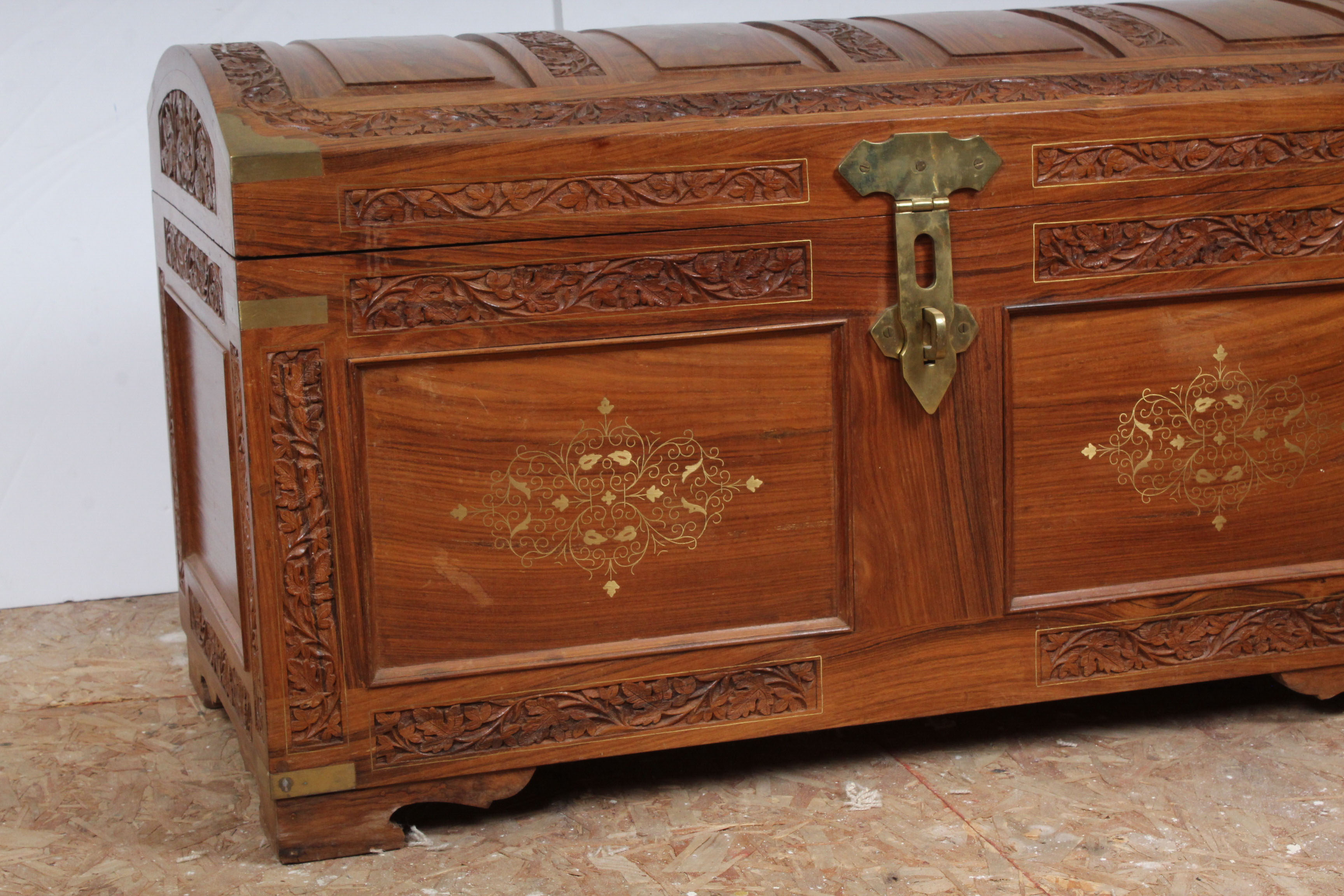 Hand-Carved Middle Eastern Cedar Trunk