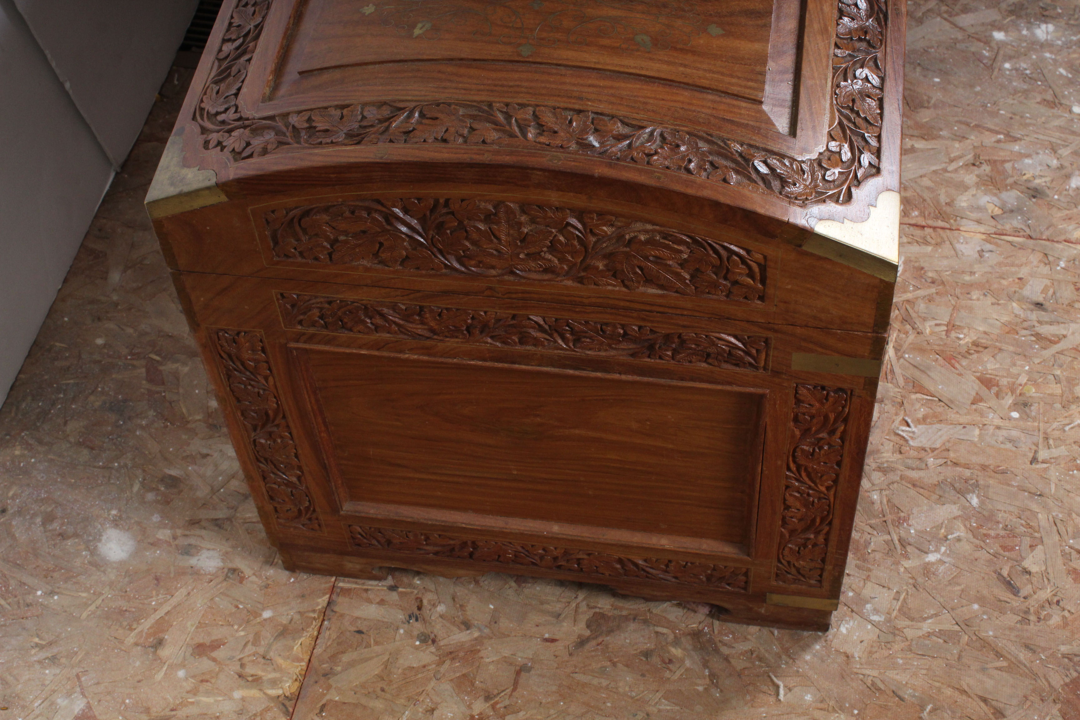 Hand-Carved Middle Eastern Cedar Trunk