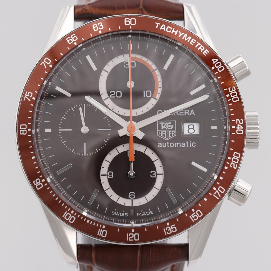 TAG Heuer Carrera Calibre 16 Stainless Steel Chronograph Automatic Wristwatch