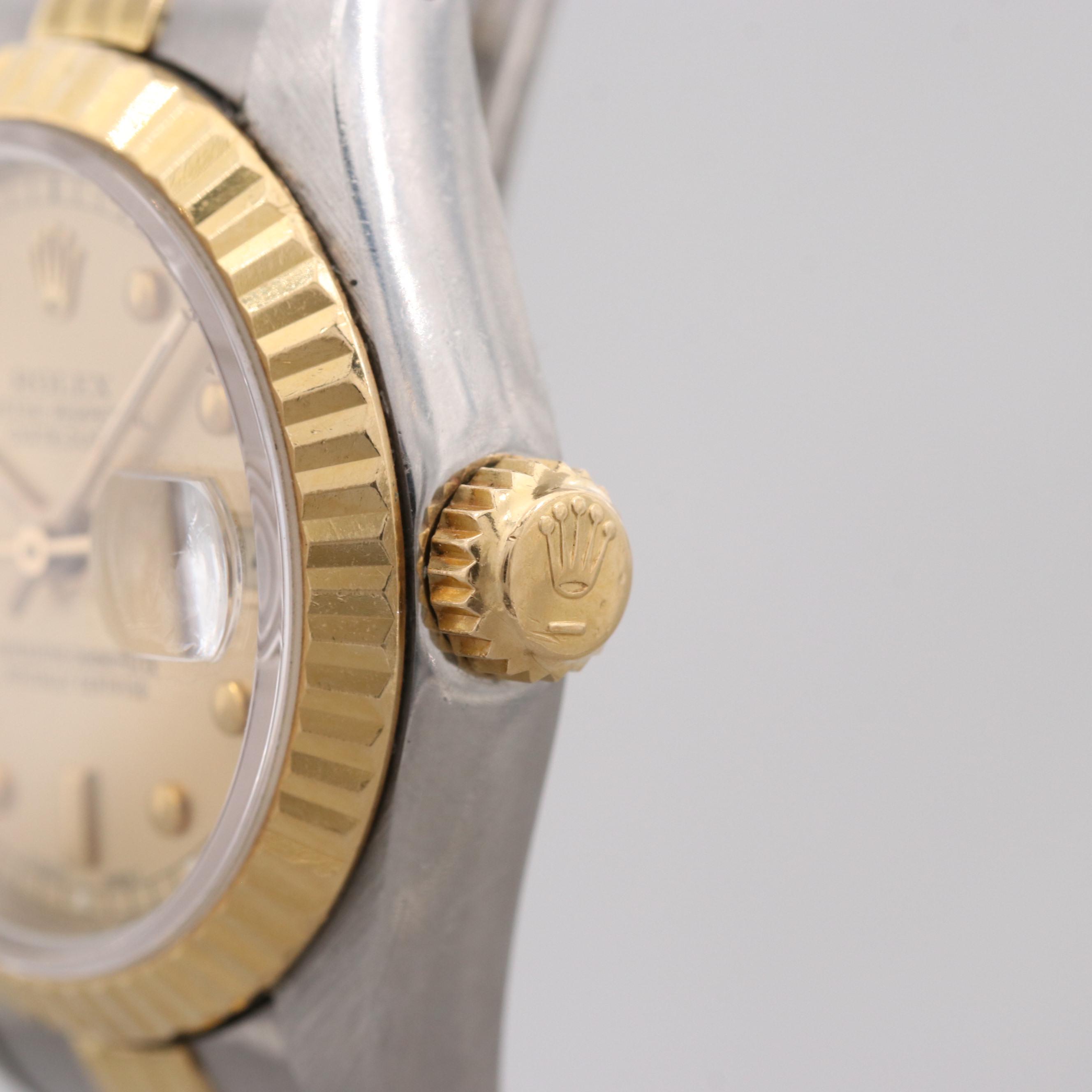 Rolex Datejust Stainless Steel and 18K Yellow Gold Watch, 1987