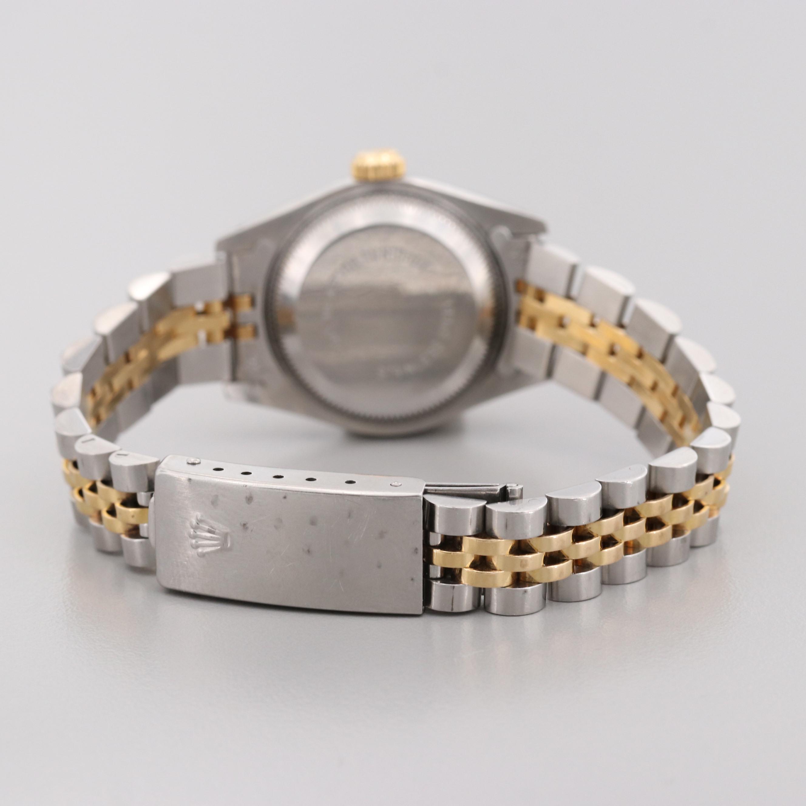 Rolex Datejust Stainless Steel and 18K Yellow Gold Watch, 1987