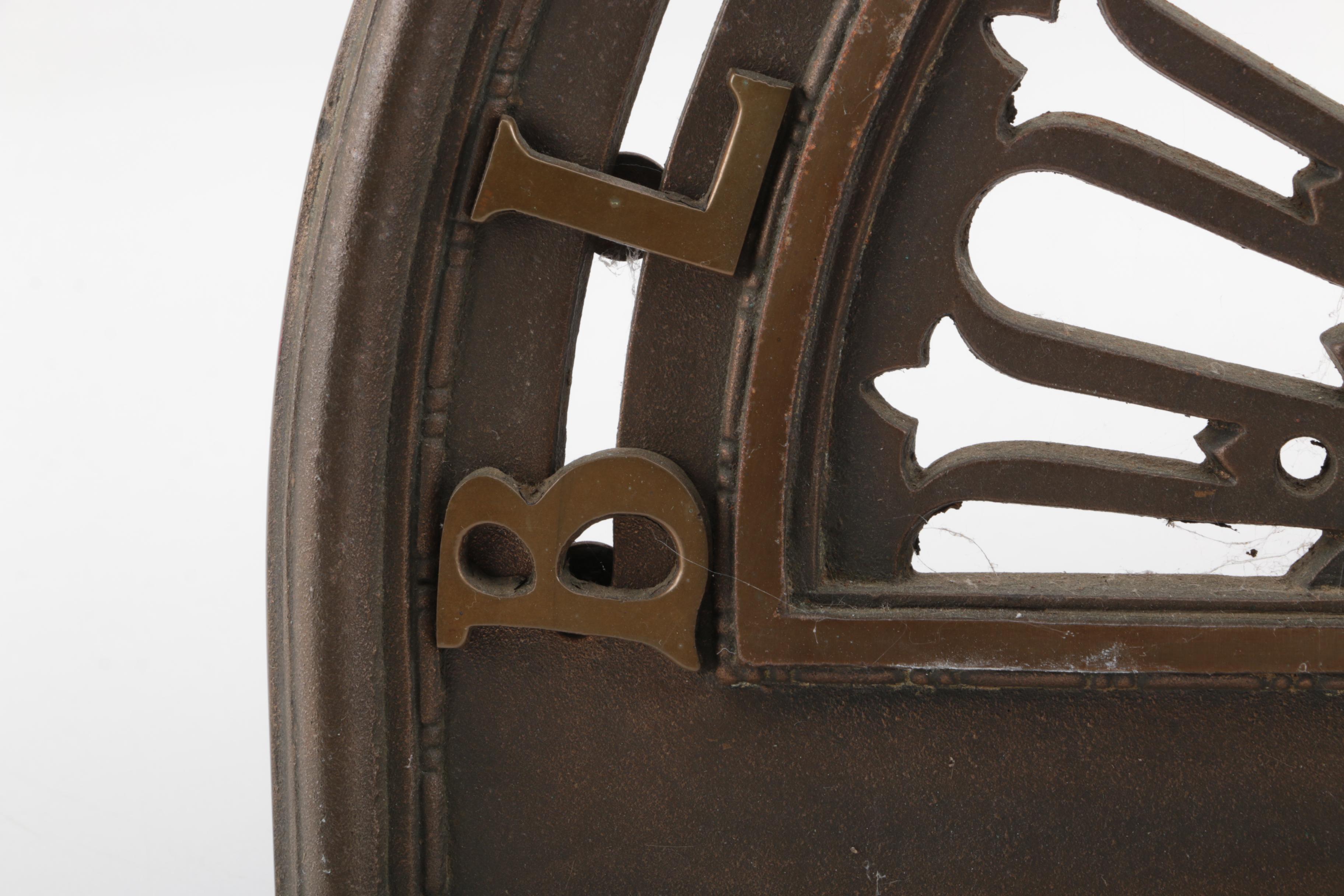 Victorian Cast Brass Elevator Floor Indicator, Late 19th Century