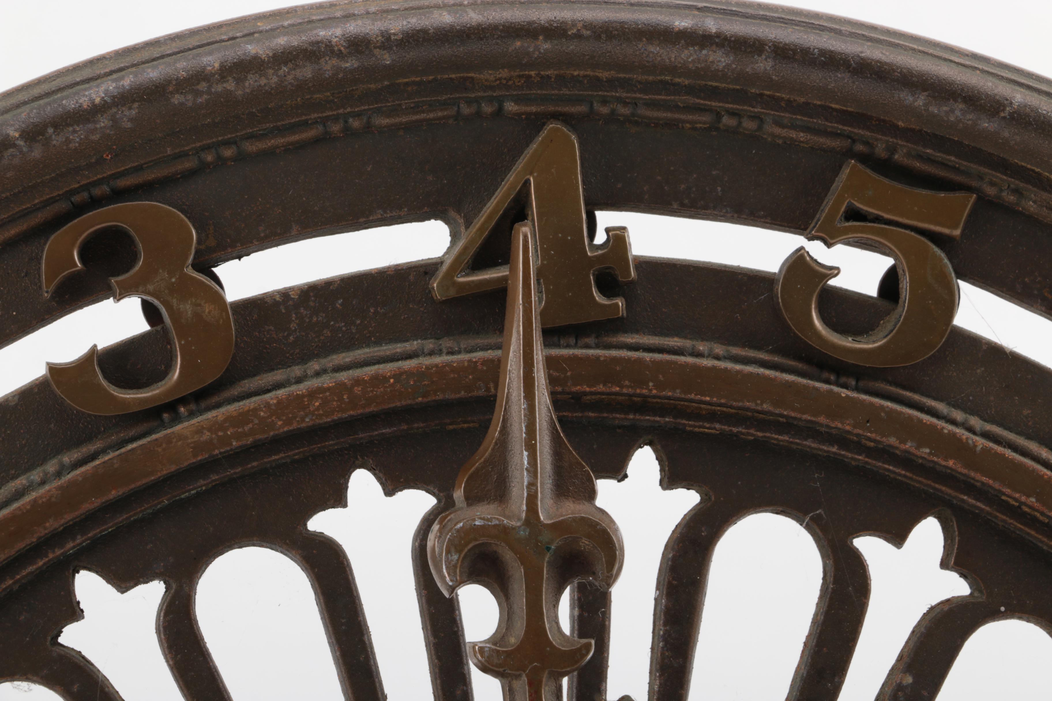 Victorian Cast Brass Elevator Floor Indicator, Late 19th Century