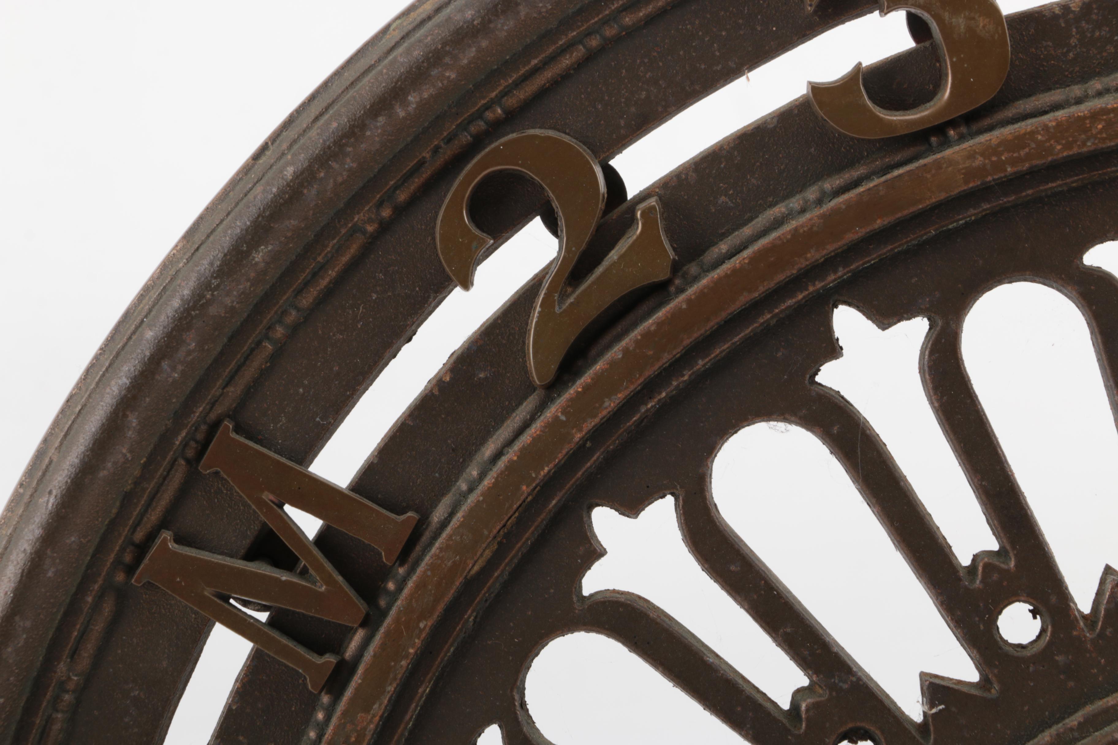 Victorian Cast Brass Elevator Floor Indicator, Late 19th Century