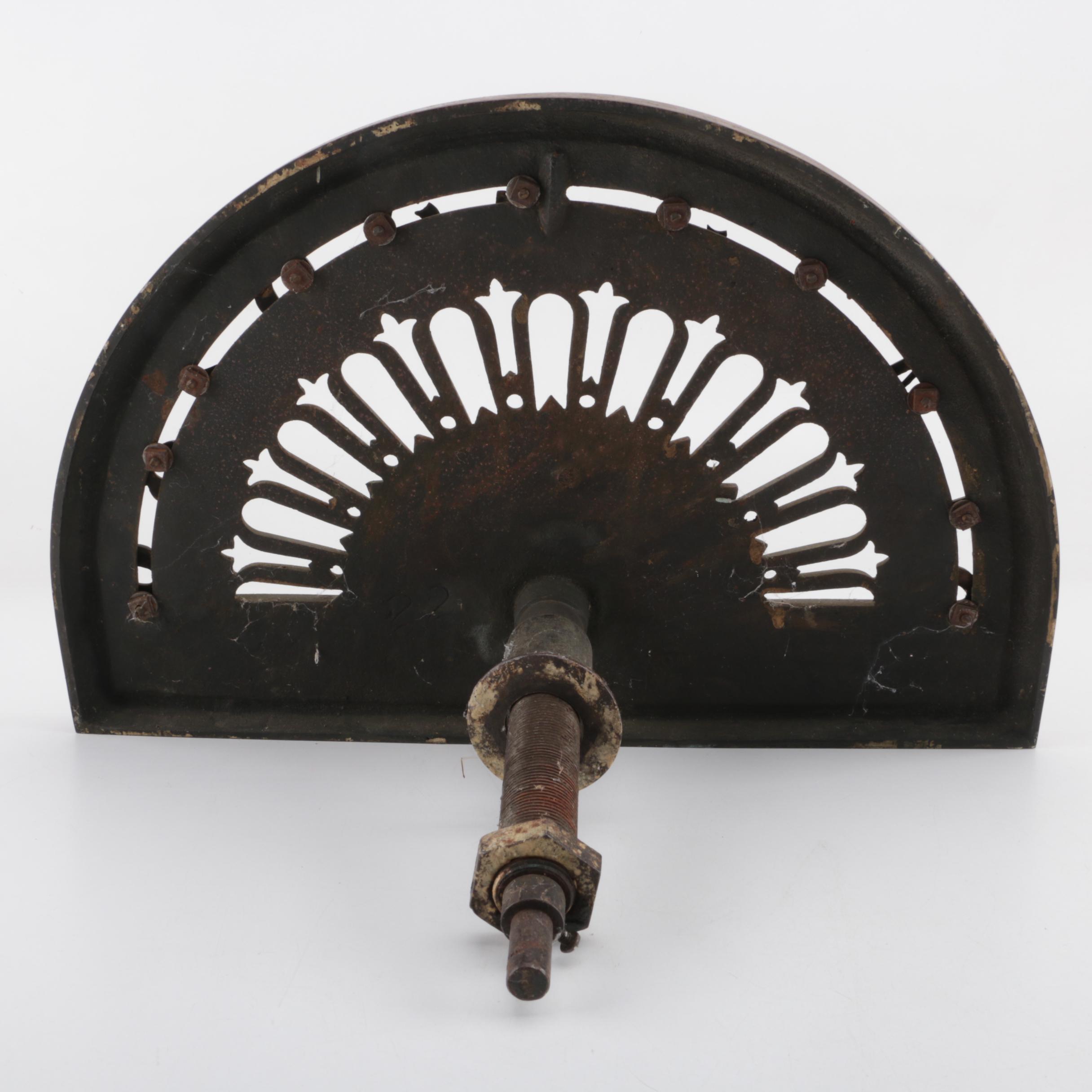 Victorian Cast Brass Elevator Floor Indicator, Late 19th Century