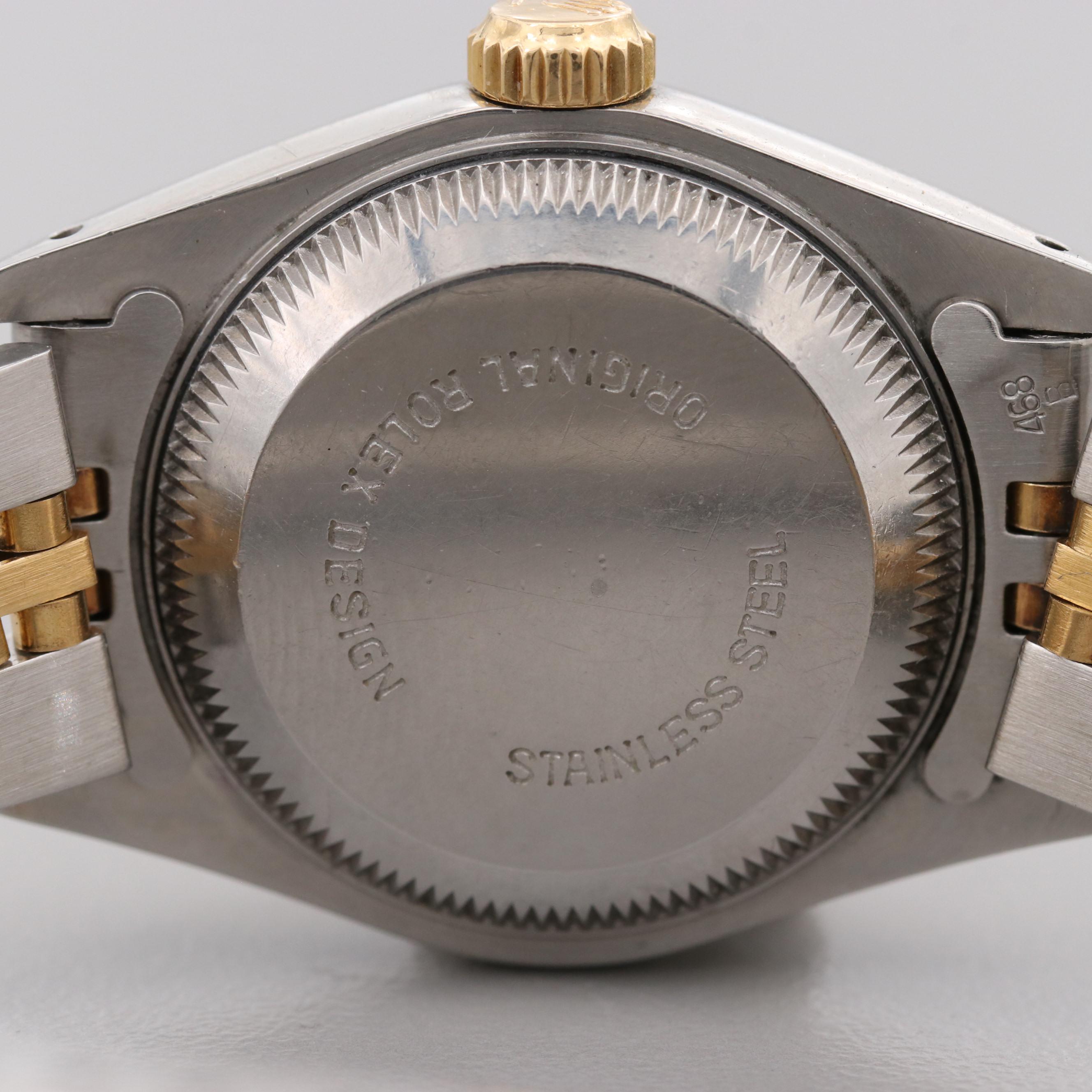 Rolex Datejust Stainless Steel and 18K Yellow Gold Watch, 1987