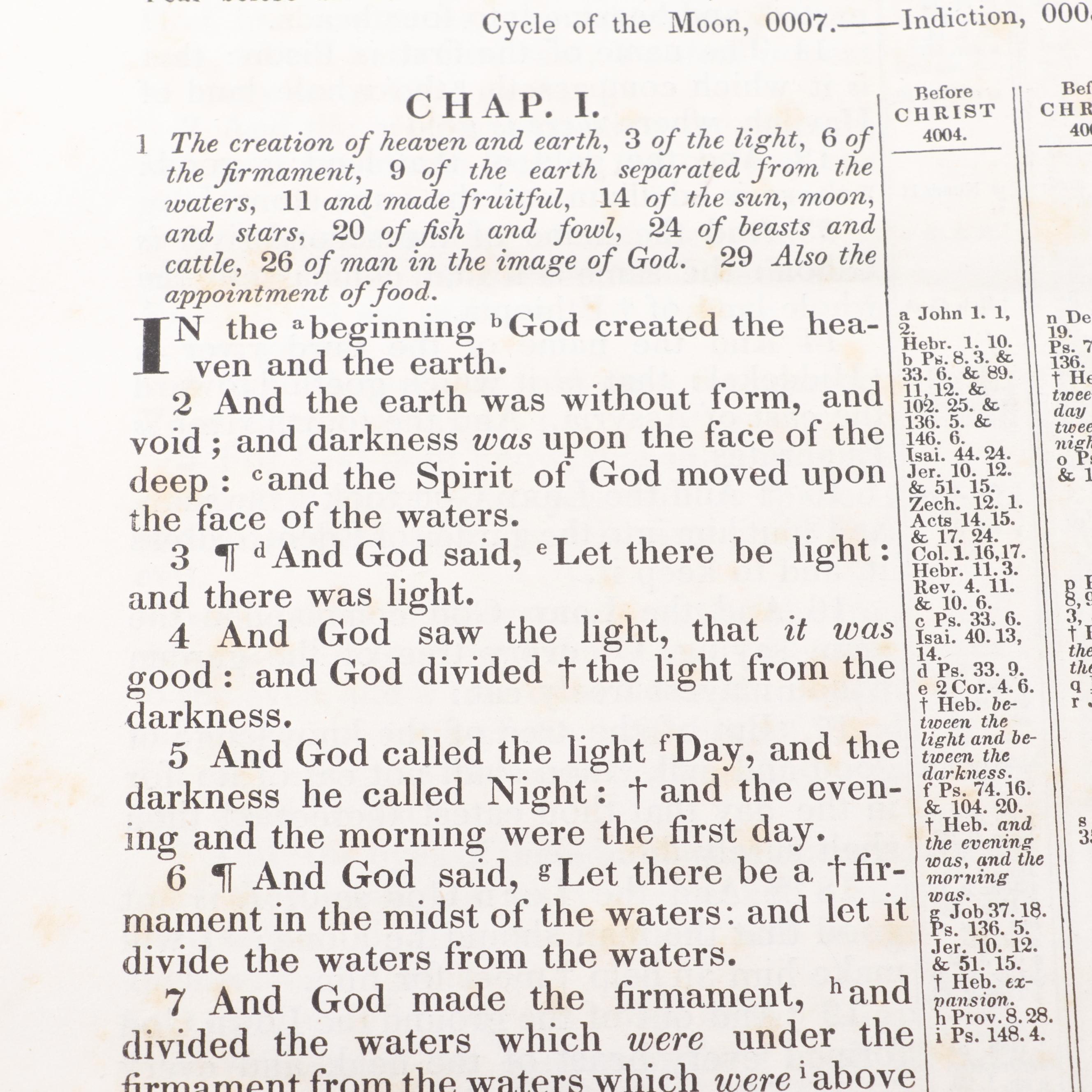 1838 Leather Bound Bible