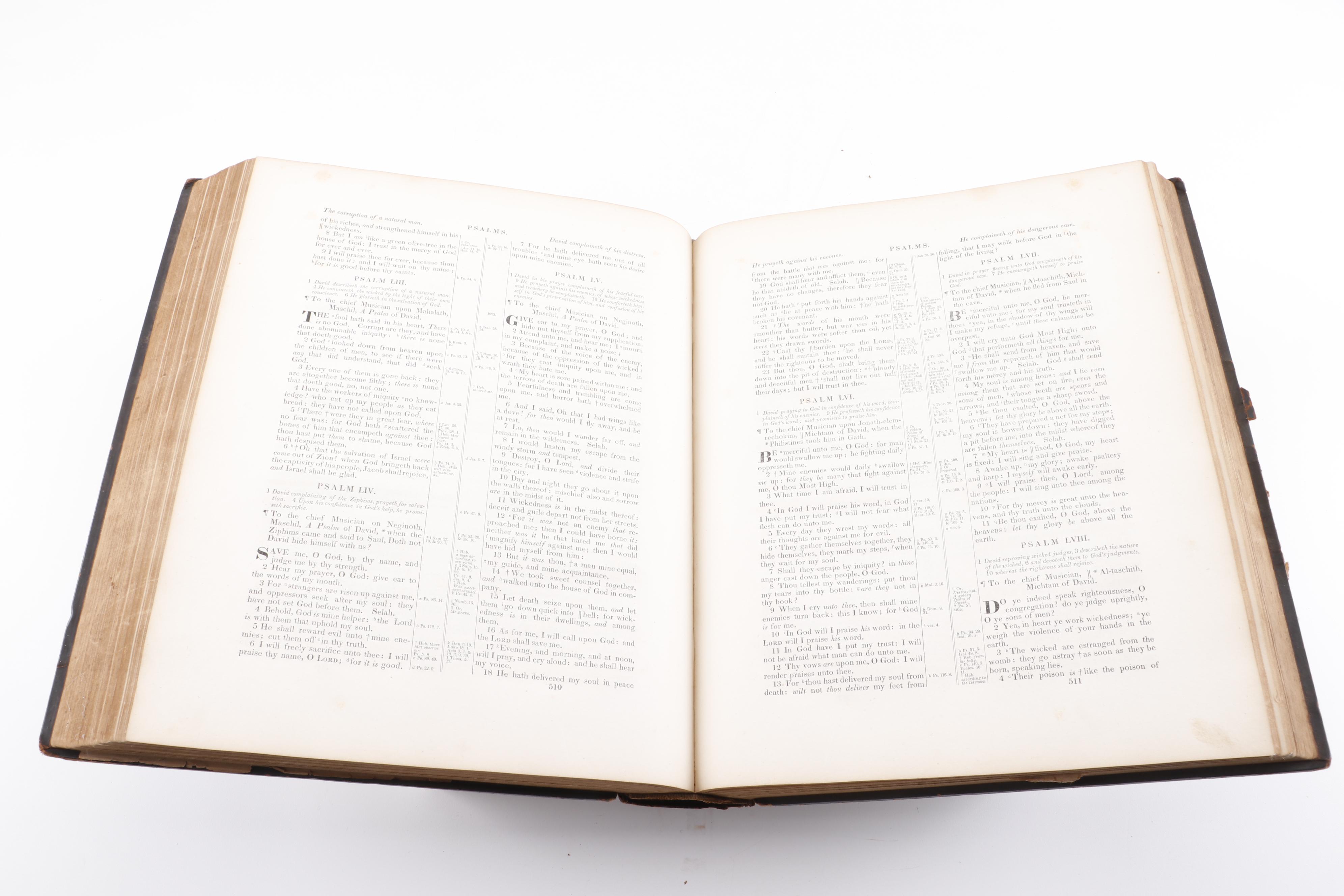 1838 Leather Bound Bible