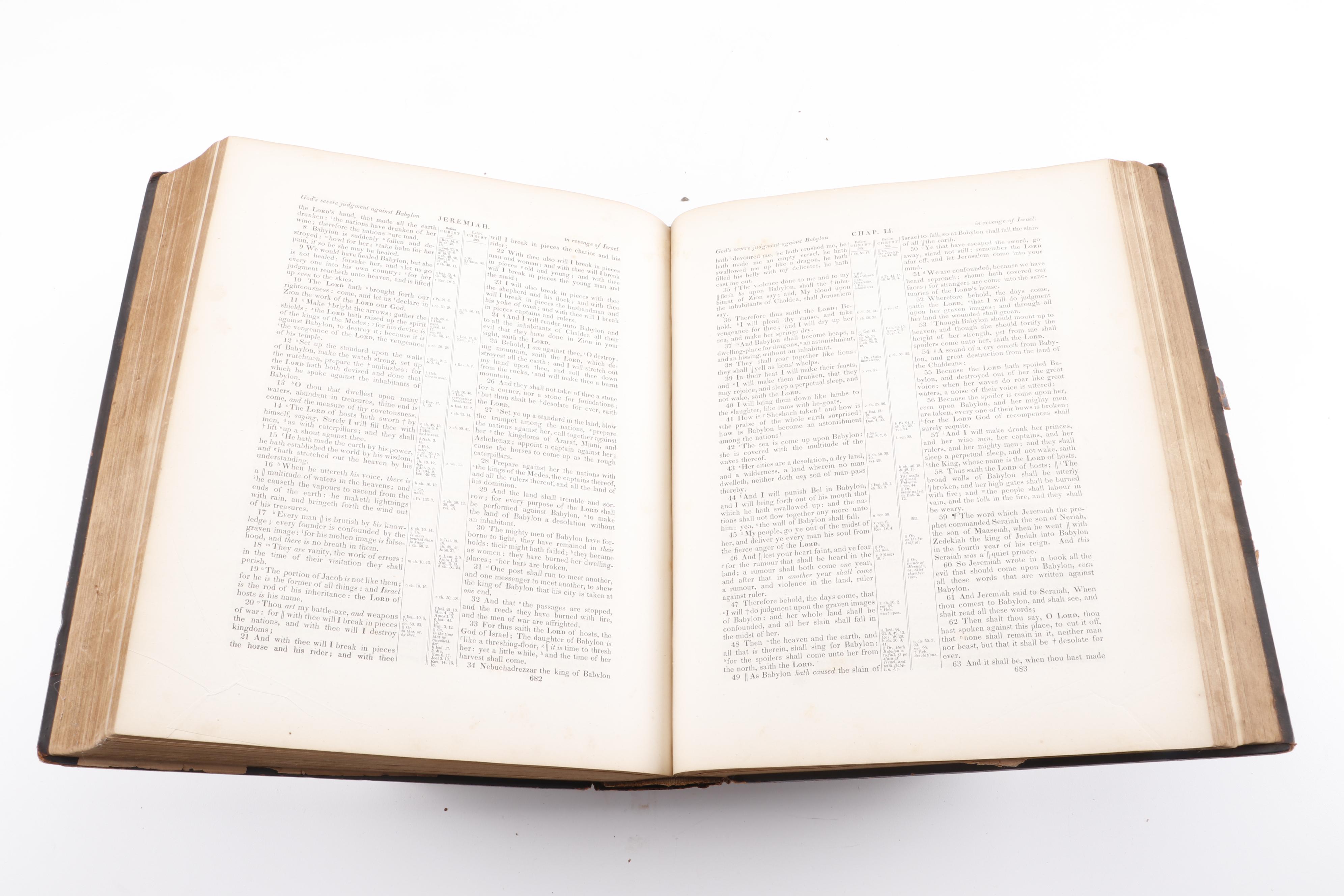 1838 Leather Bound Bible