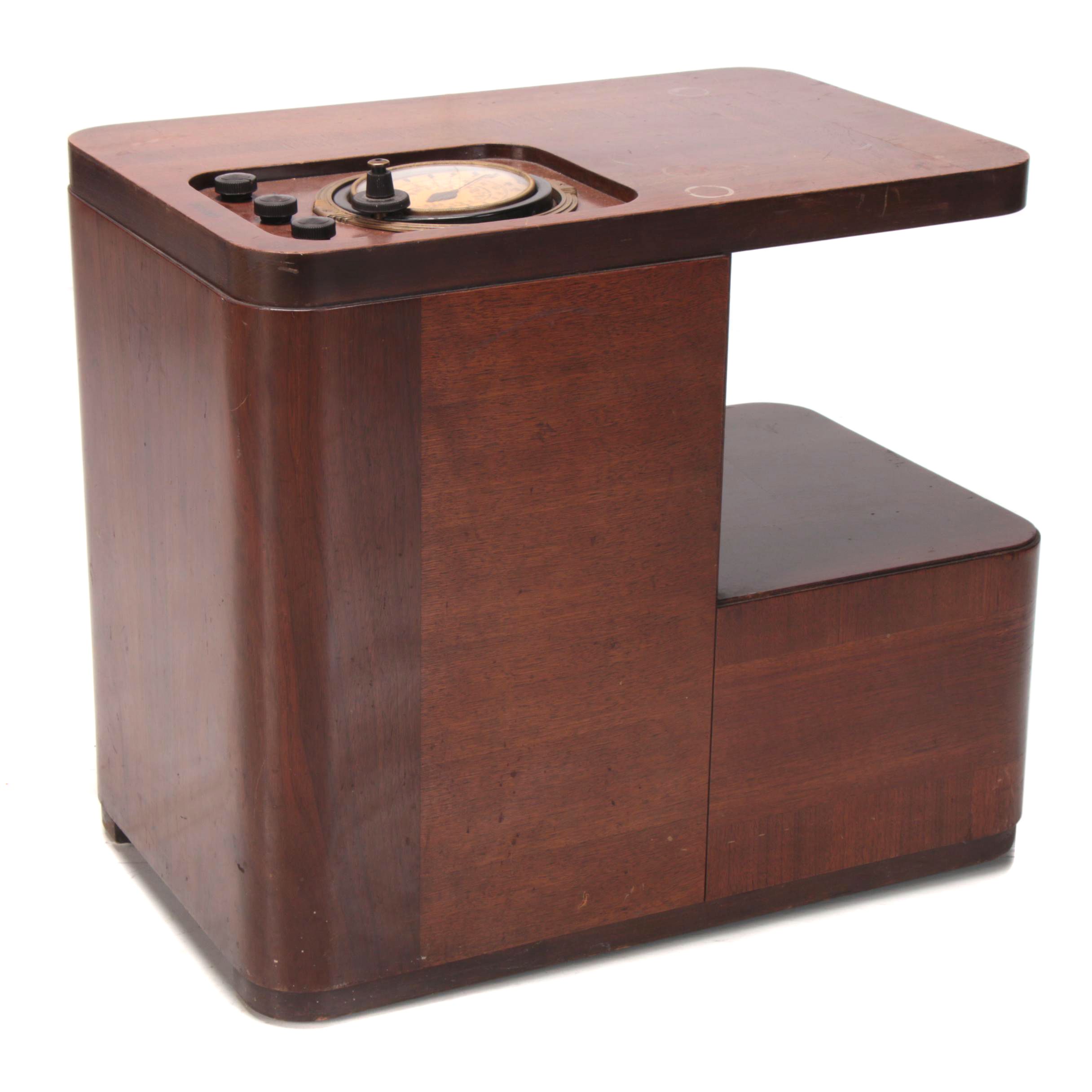 Philco Model 38-7 Art Deco Chairside Table, 1938