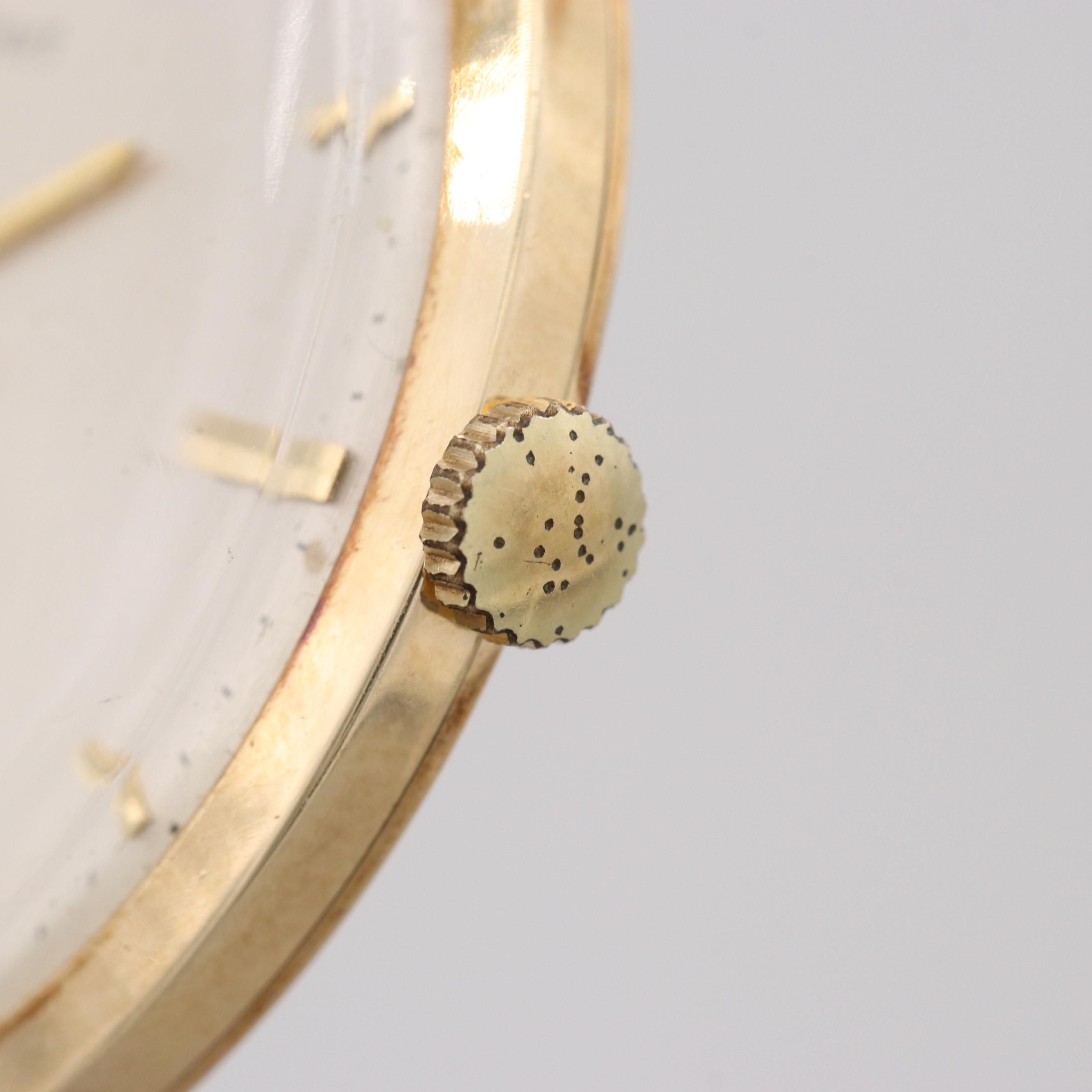 Vintage Cortébert 14K Yellow Gold Stem Wind Watch
