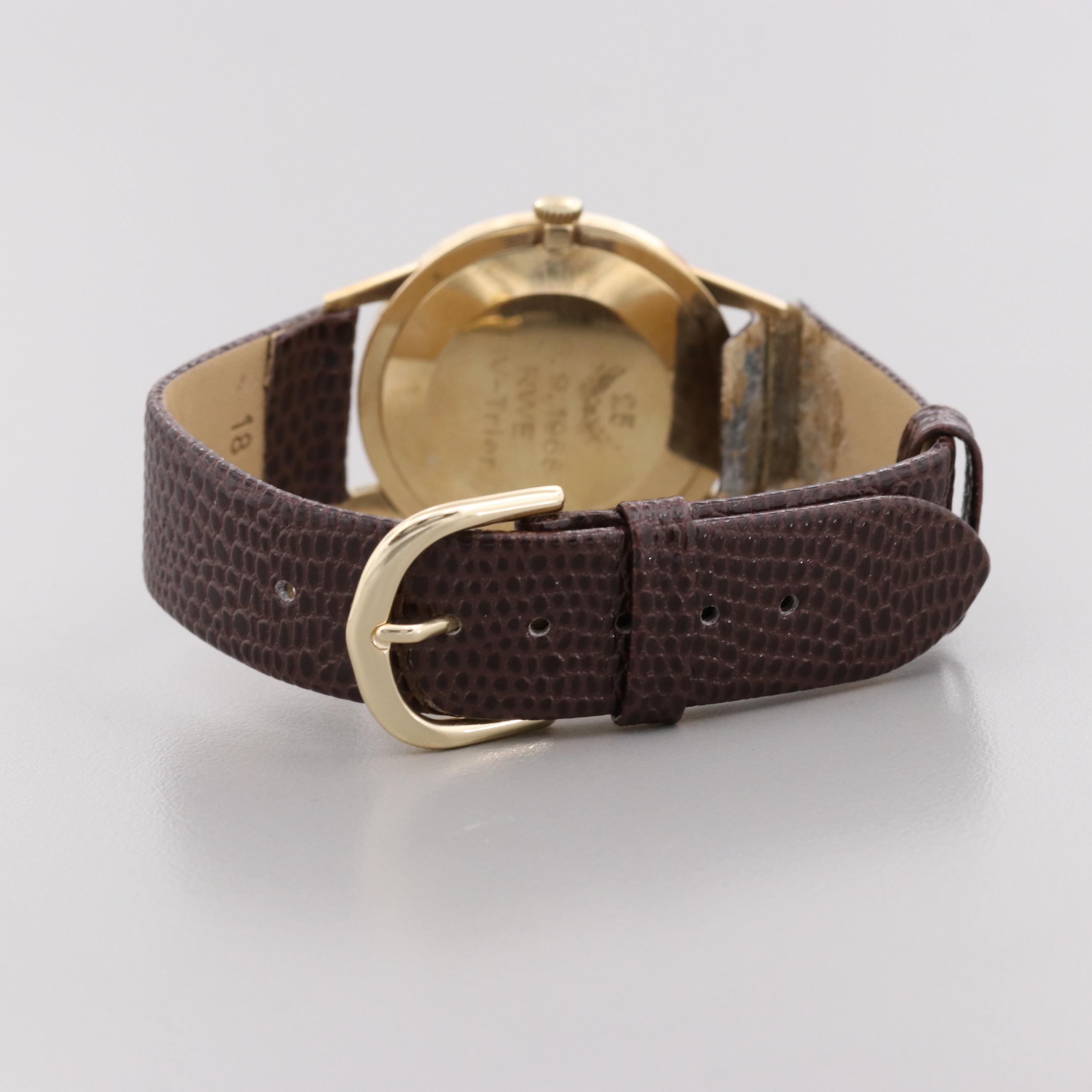 Vintage Cortébert 14K Yellow Gold Stem Wind Watch