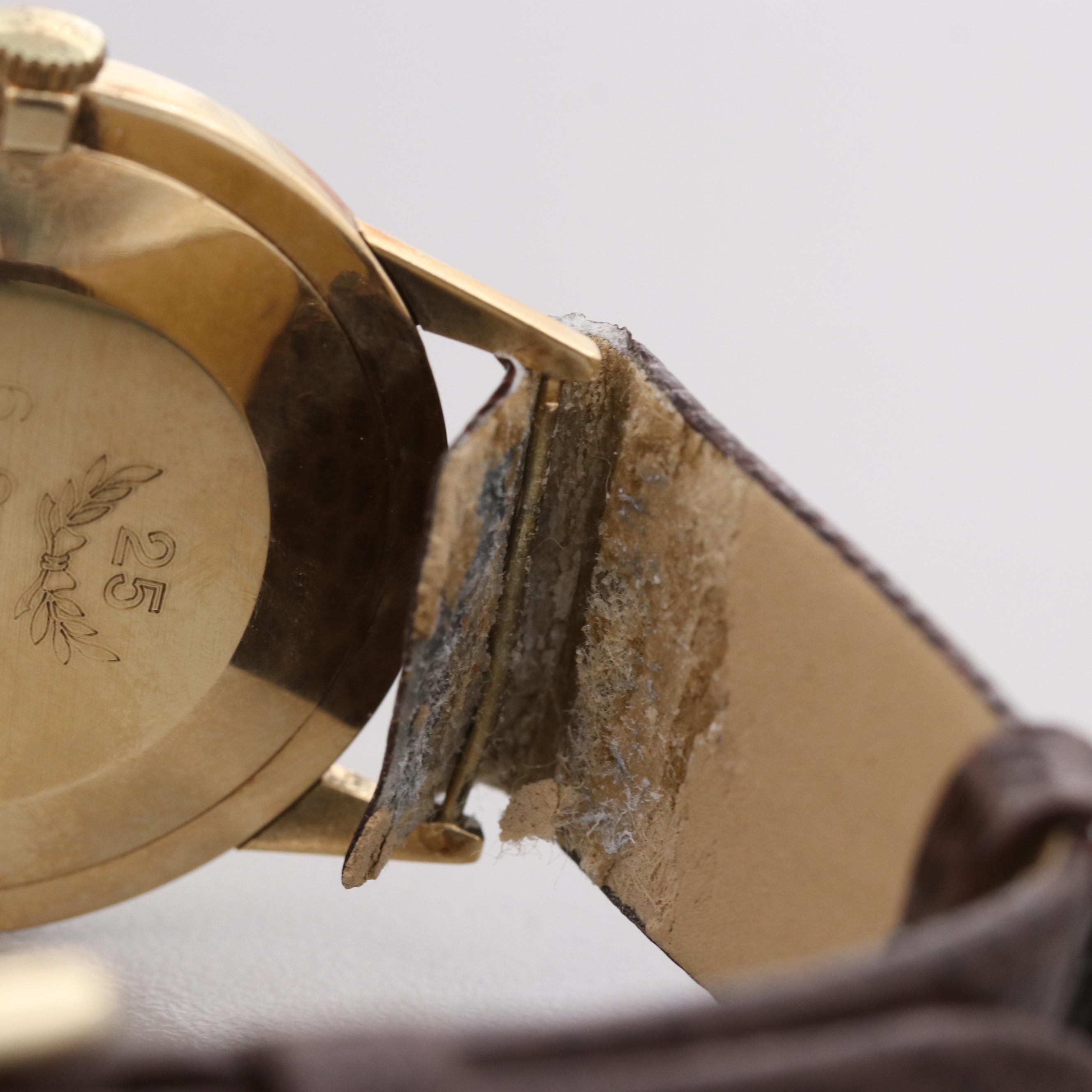 Vintage Cortébert 14K Yellow Gold Stem Wind Watch