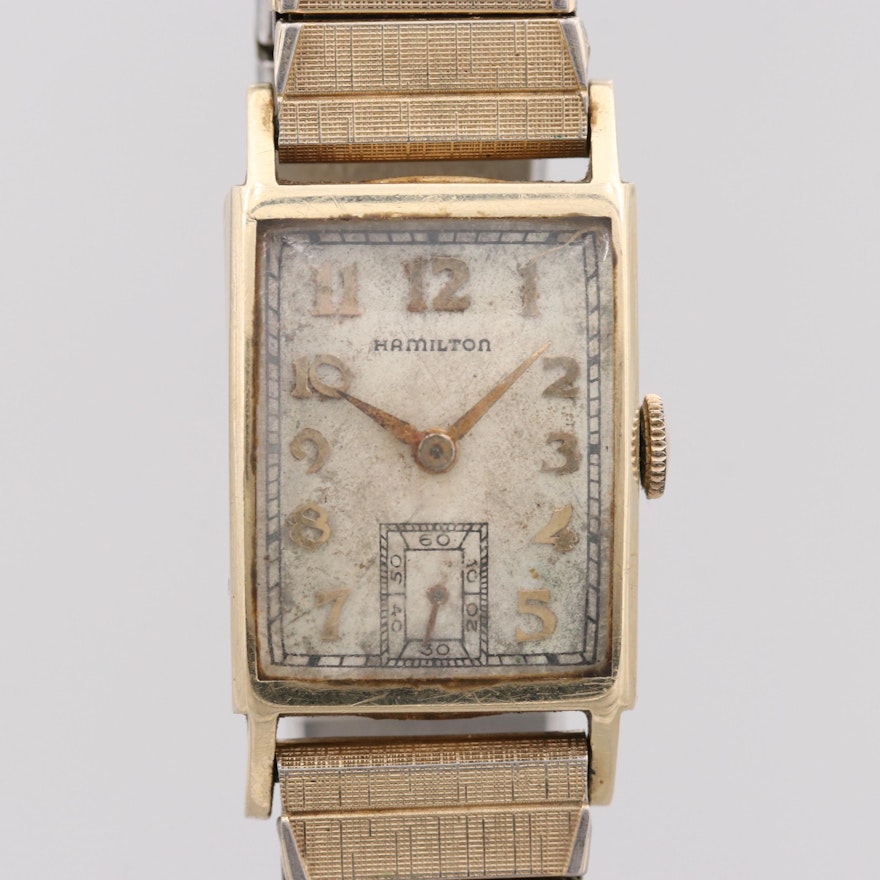 Hamilton "Cambridge" 14K Yellow Gold Wristwatch, 1947