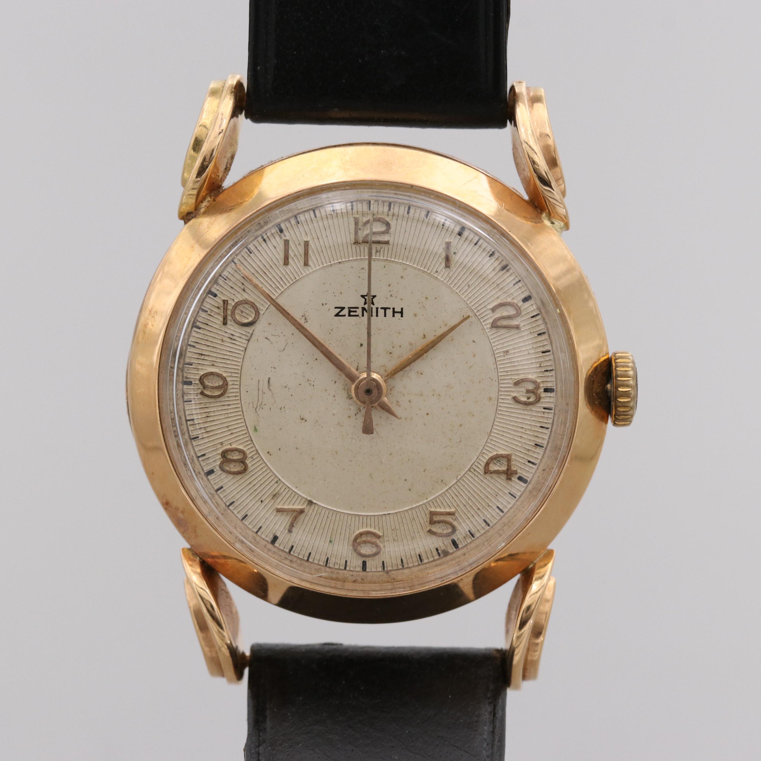 Vintage Zenith 18K Yellow Gold Watch