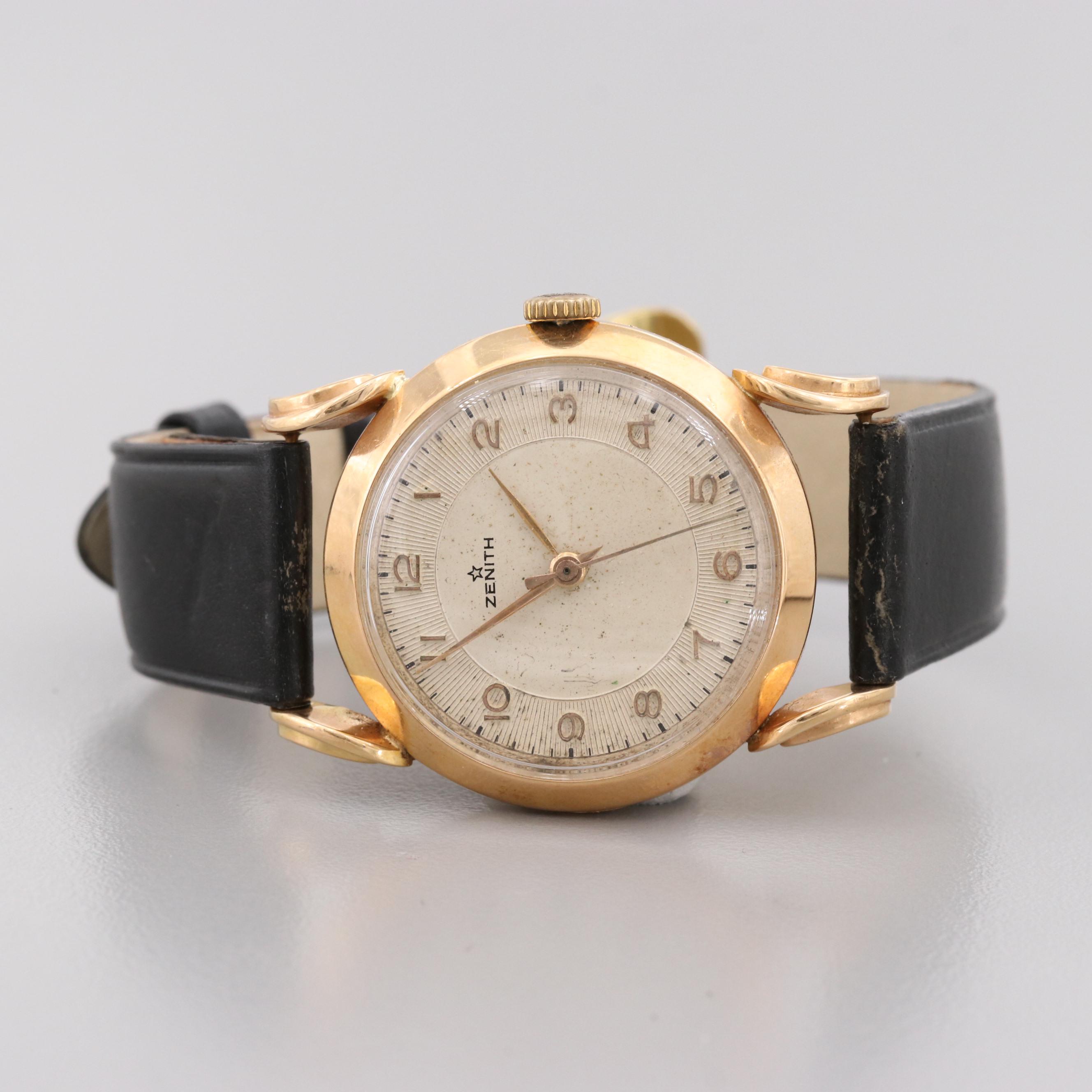 Vintage Zenith 18K Yellow Gold Watch
