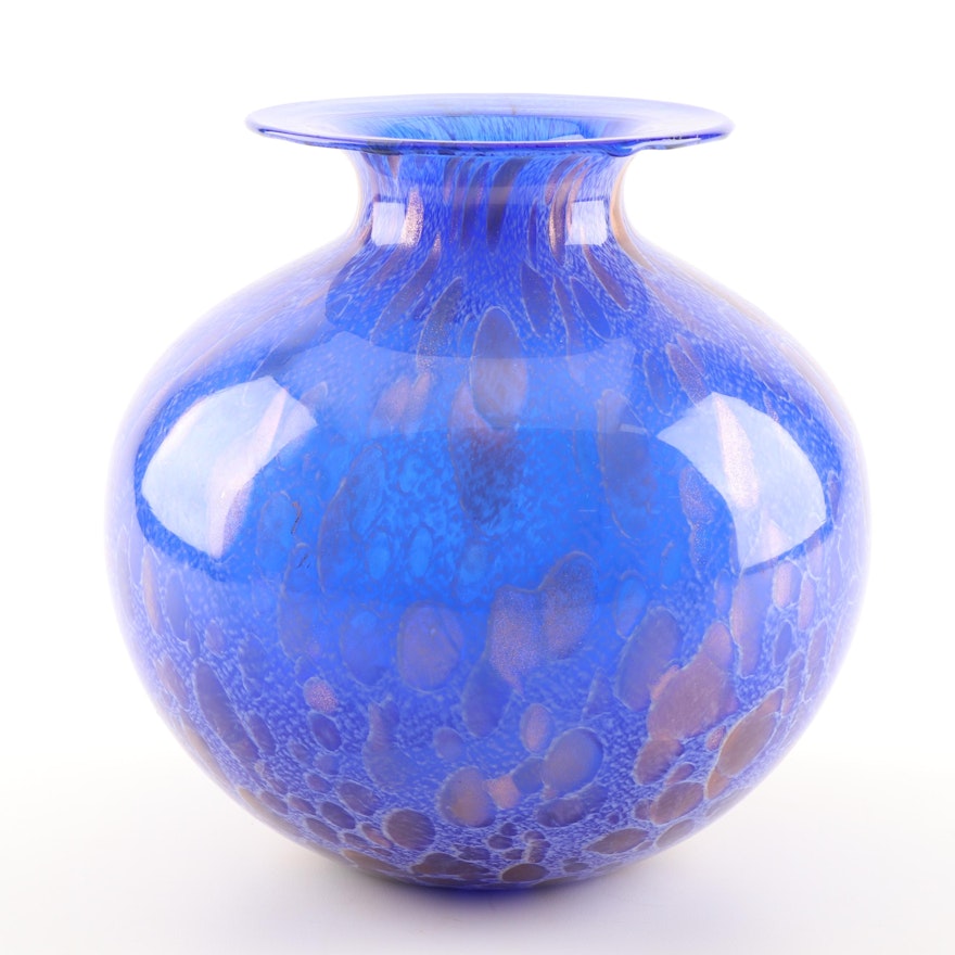 Azzurra Italian Art Glass Vase
