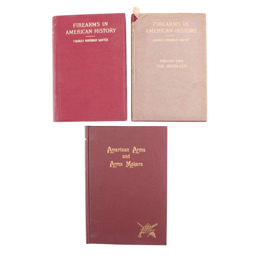 Antique Books on Firearms featuring Two-Volumes "Firearms in American History"