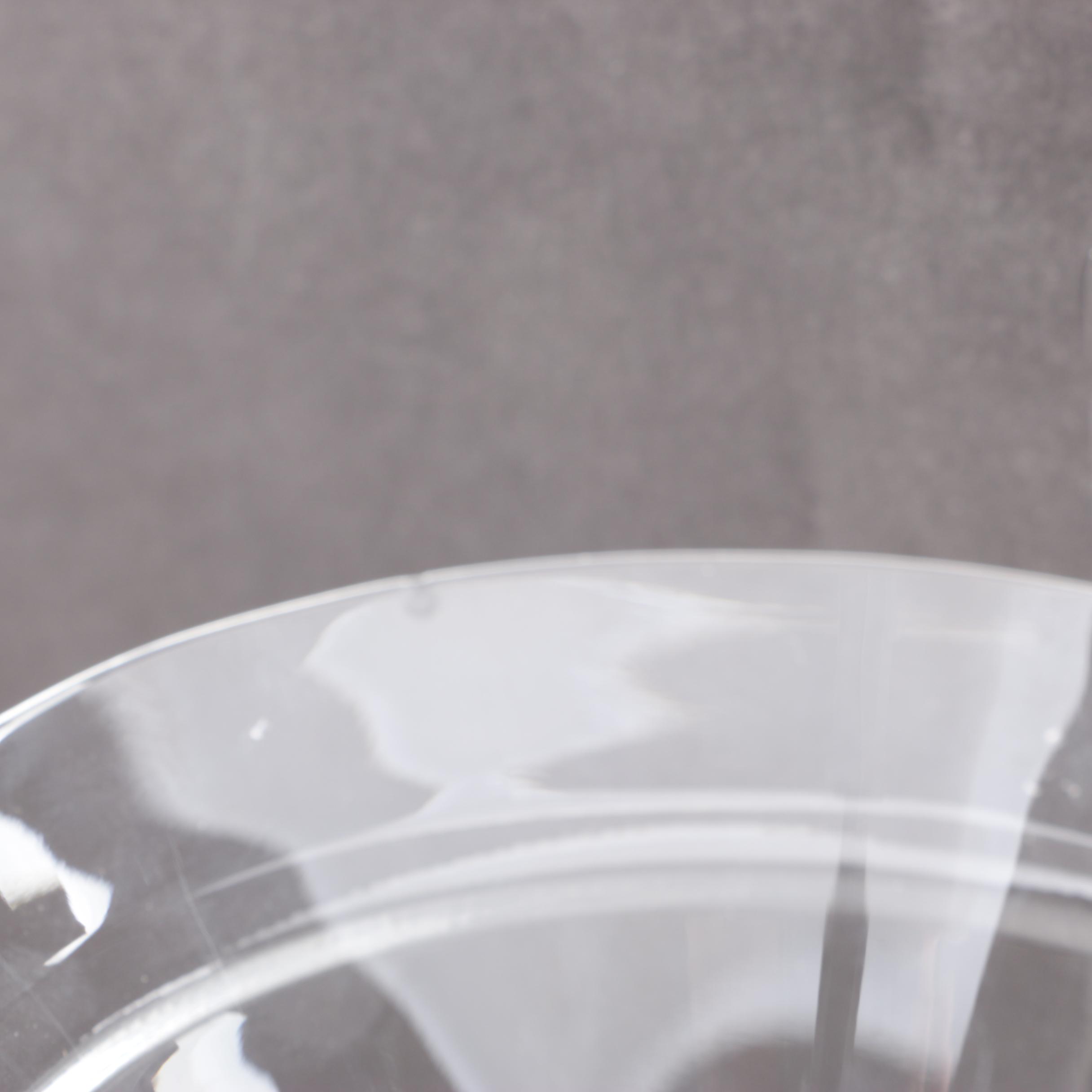 Contemporary Cut Crystal Martini Glasses