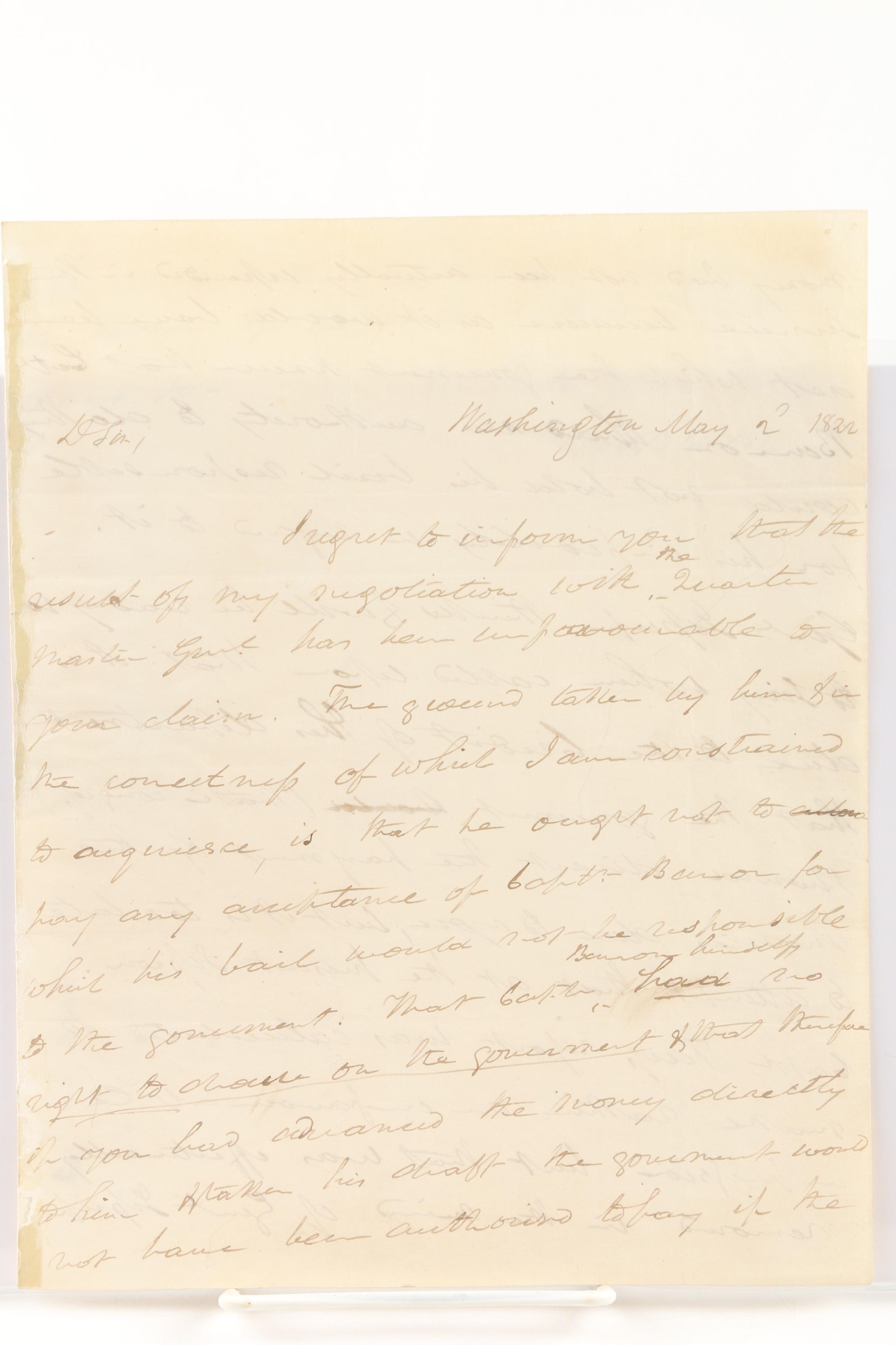 Presidents Monroe, Quincy Adams, Jackson & Van Buren Signed Documents