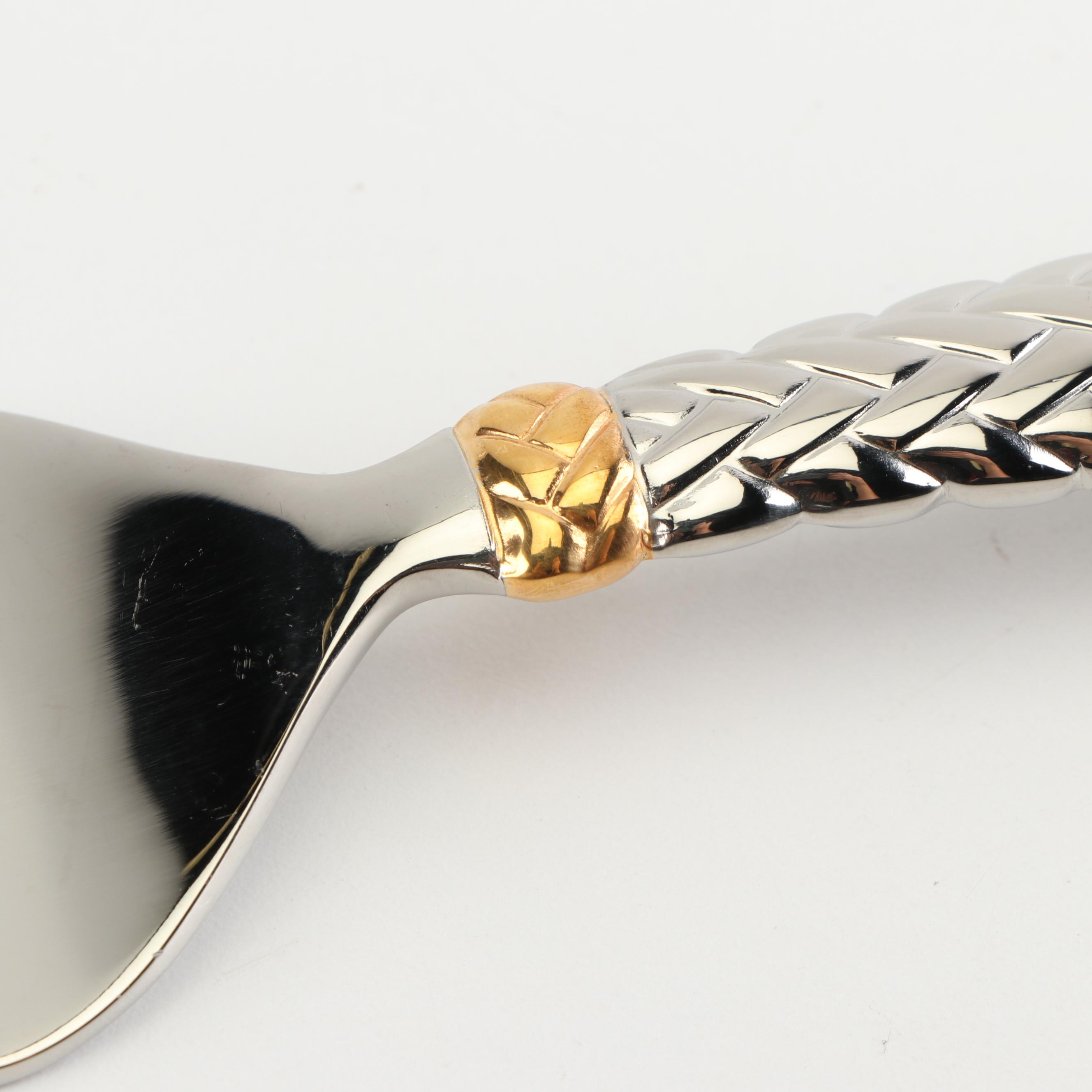 Ralph Lauren Golden Equestrian Braid Flatware Set