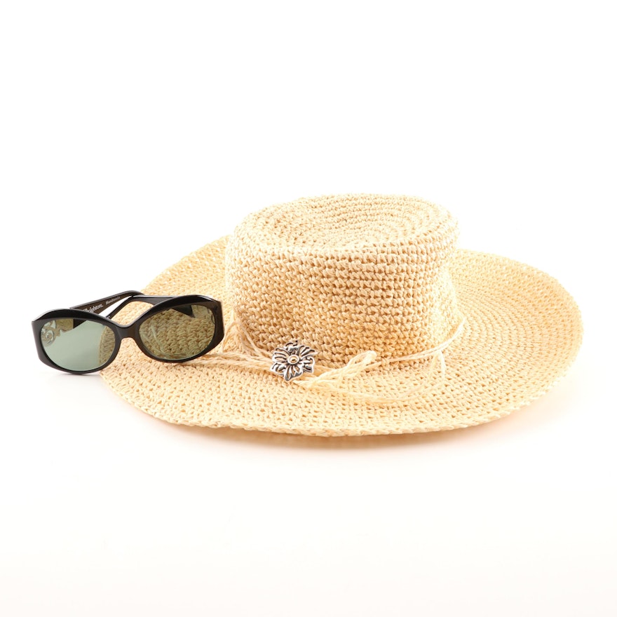 Women's Brighton Woven Sun Hat and Pablo's Passion Sunglasses