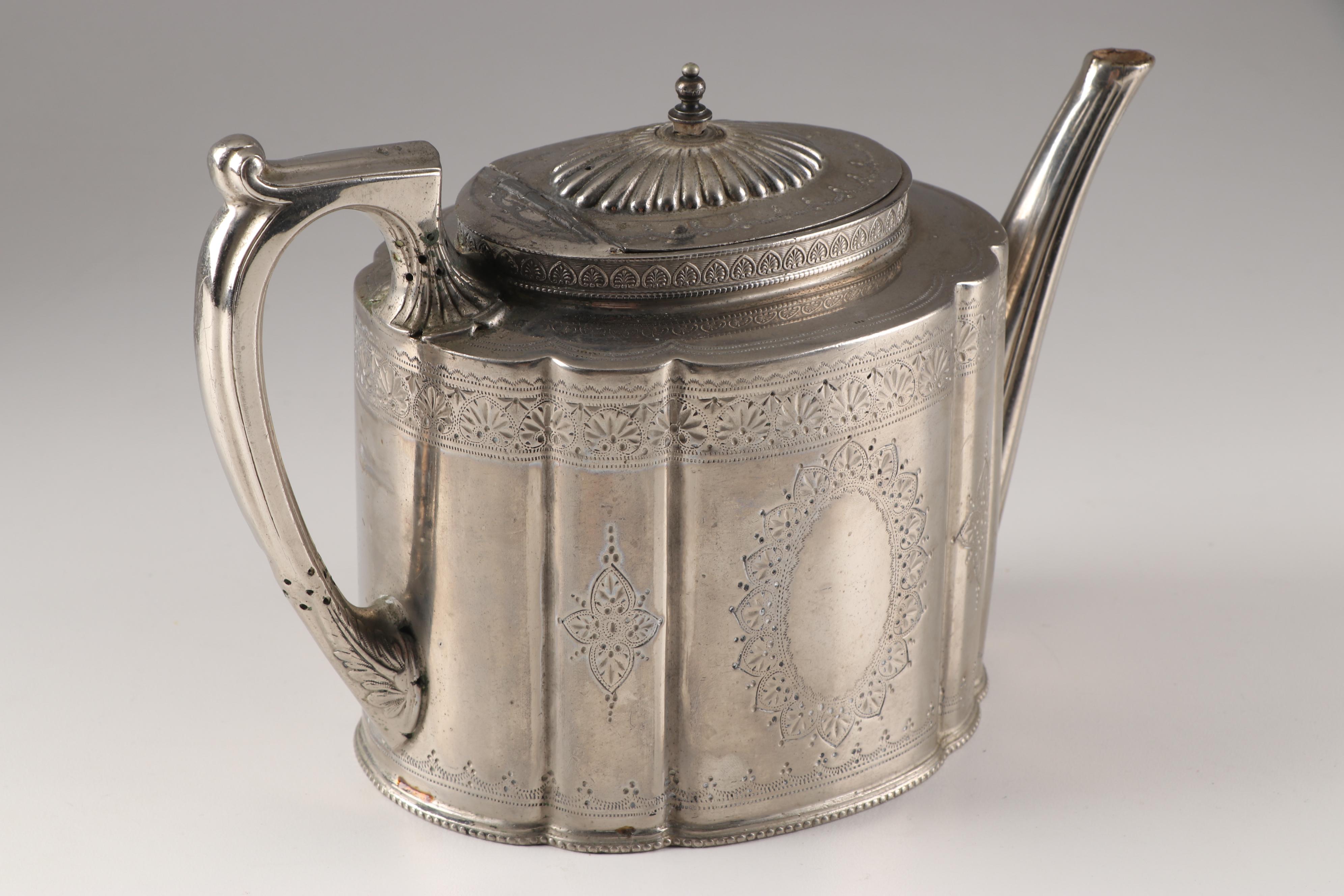 Walker & Hall Silver-Plated Teapot with Barker Brothers Toast Rack