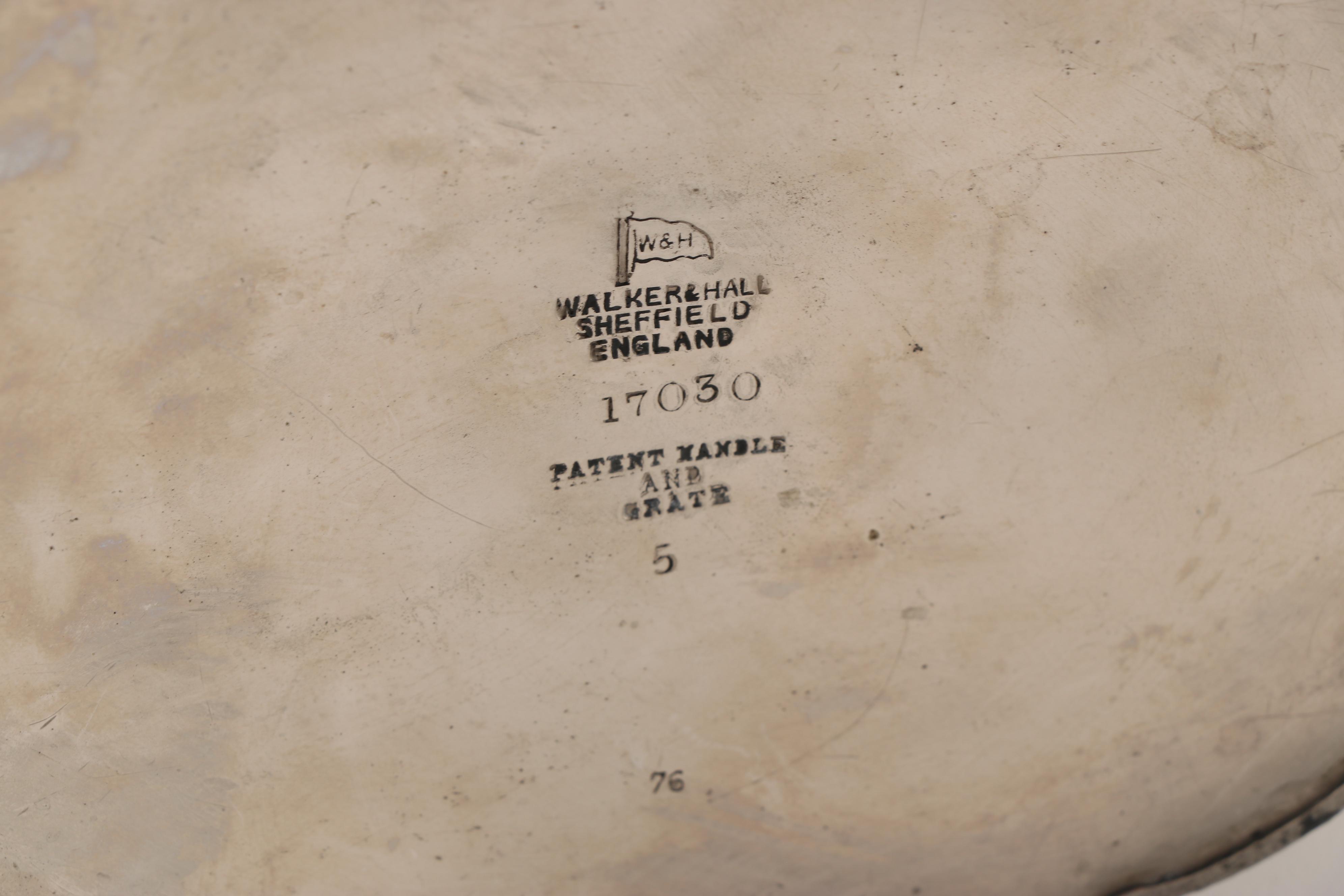 Walker & Hall Silver-Plated Teapot with Barker Brothers Toast Rack