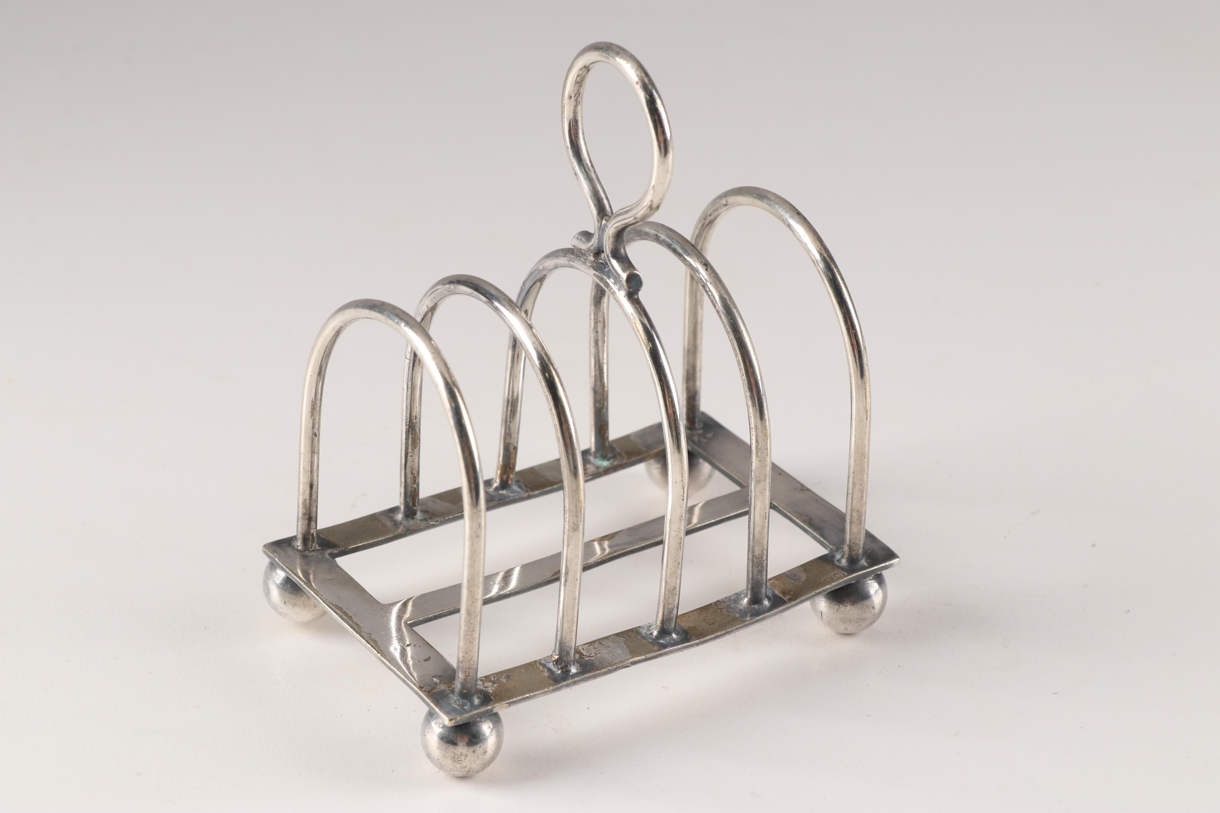 Walker & Hall Silver-Plated Teapot with Barker Brothers Toast Rack