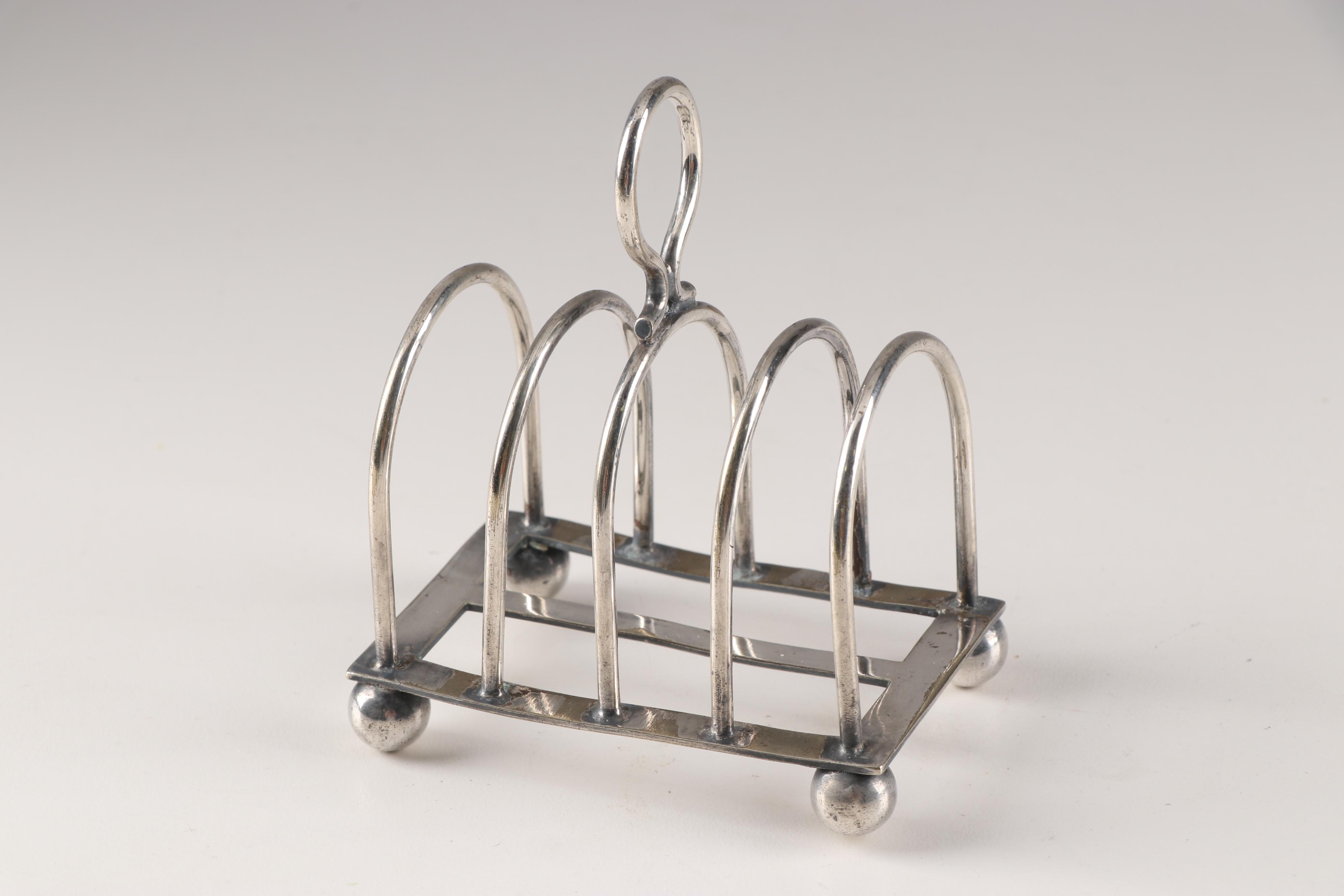 Walker & Hall Silver-Plated Teapot with Barker Brothers Toast Rack