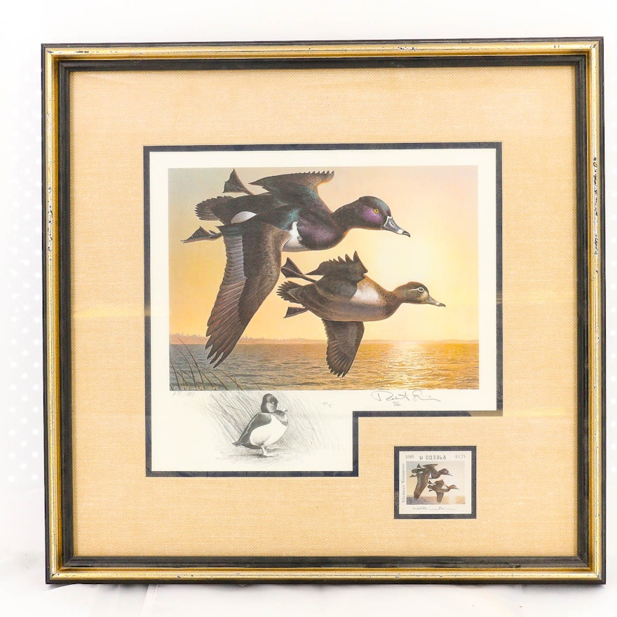 Robert Steiner Michigan Duck Stamp Print and Stamp