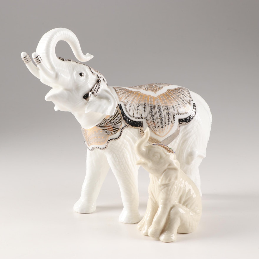 Lenox Porcelain Elephant Figurines