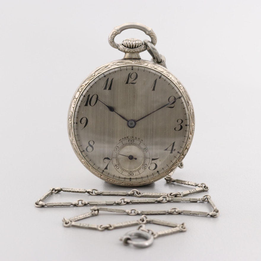 Vintage New York Standard Gold Filled Pocket Watch