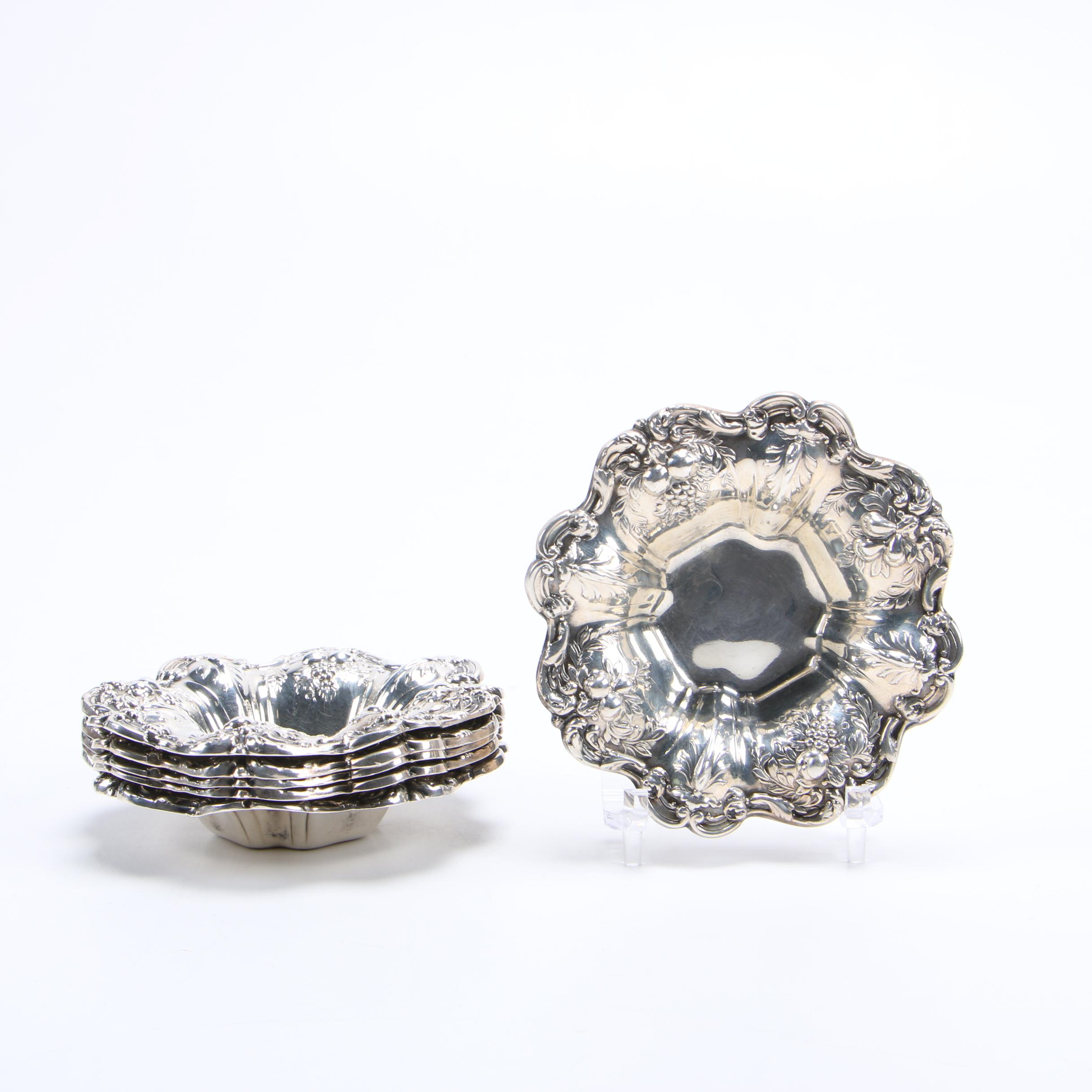 Reed & Barton "Francis I" Sterling Nut Dish Set, 1955 and 1956