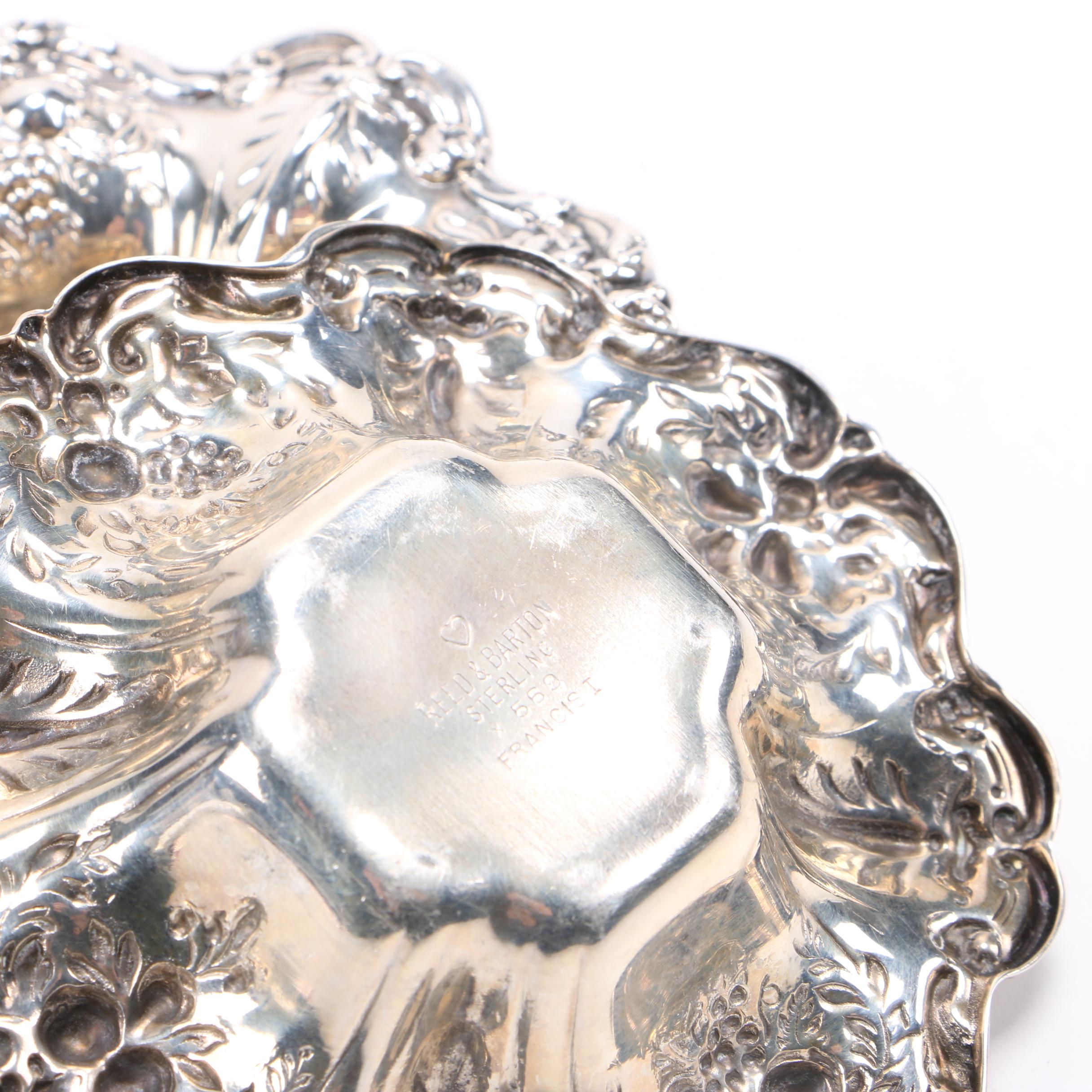 Reed & Barton "Francis I" Sterling Nut Dish Set, 1955 and 1956