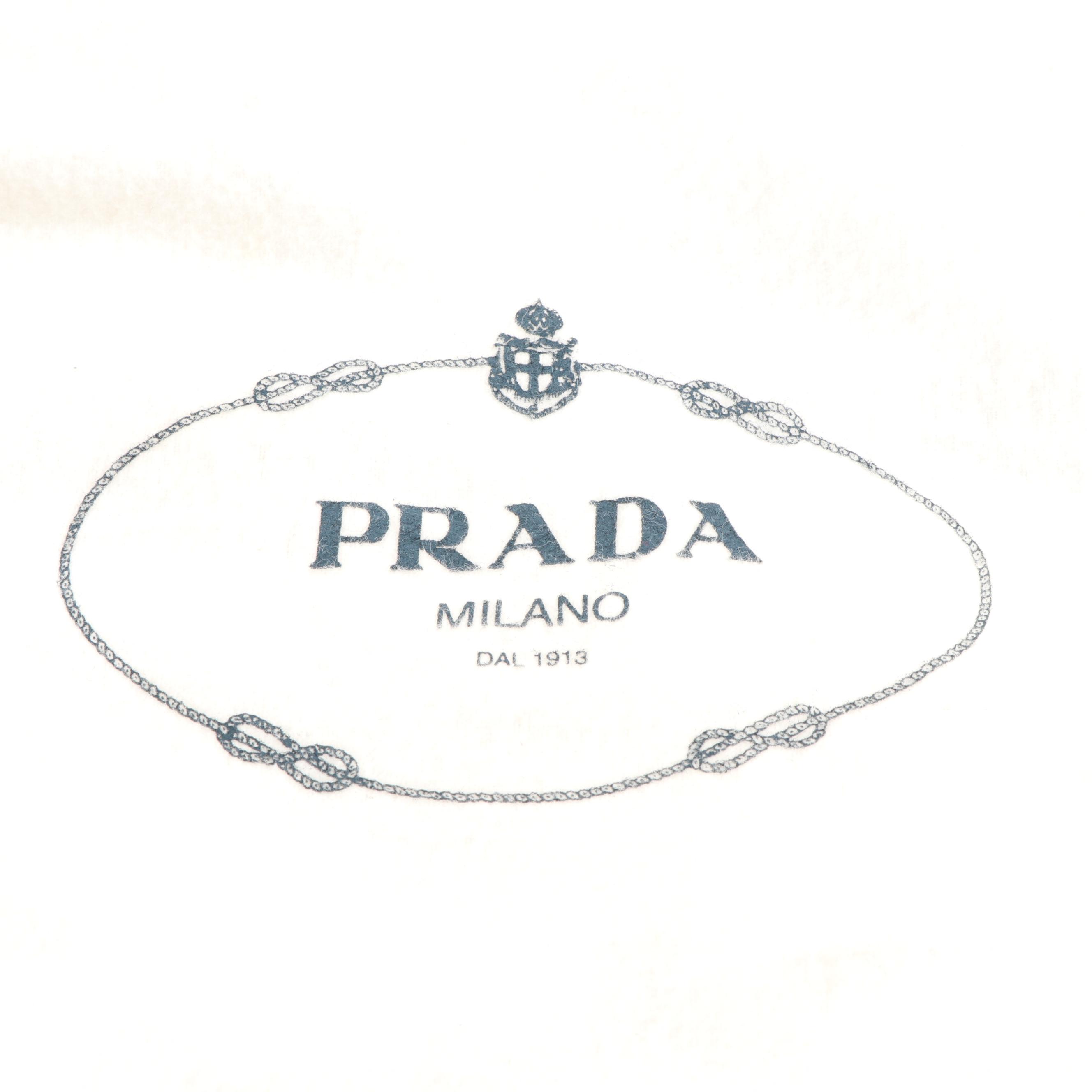 Prada Milano Dark Cabernet Leather Tote Handbag