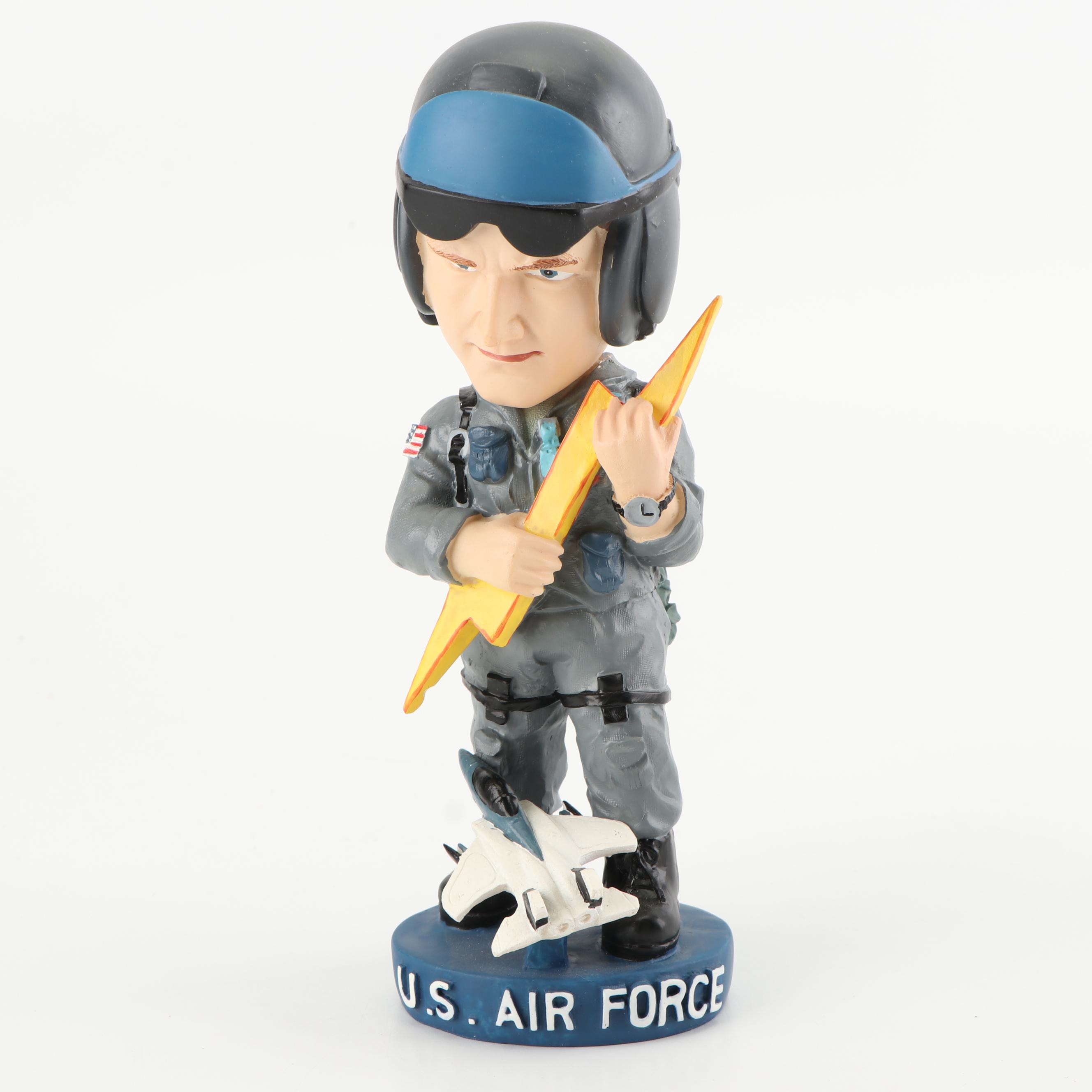 Roy Rogers and Trigger Figurine and a U.S. Air Force Bobblehead