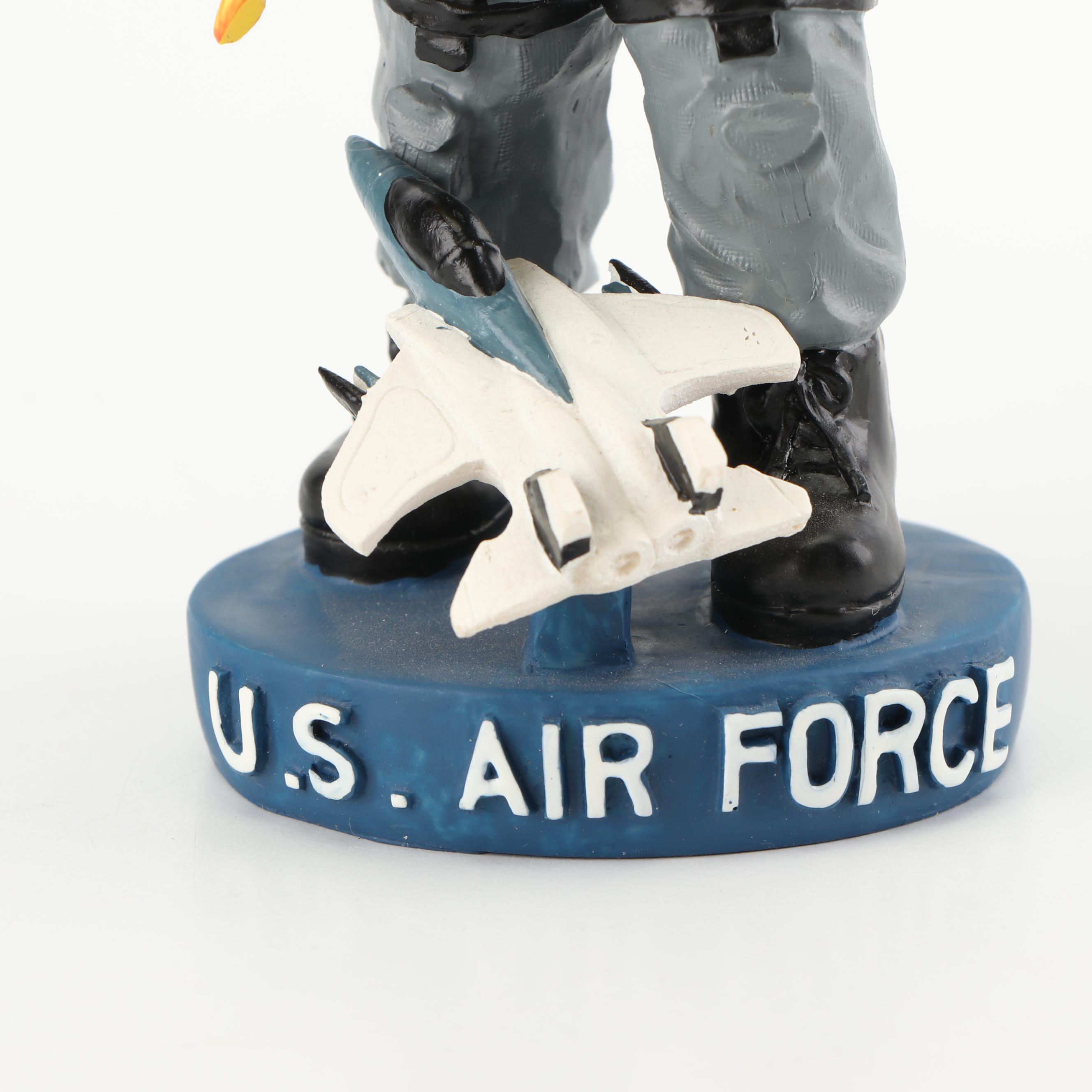 Roy Rogers and Trigger Figurine and a U.S. Air Force Bobblehead