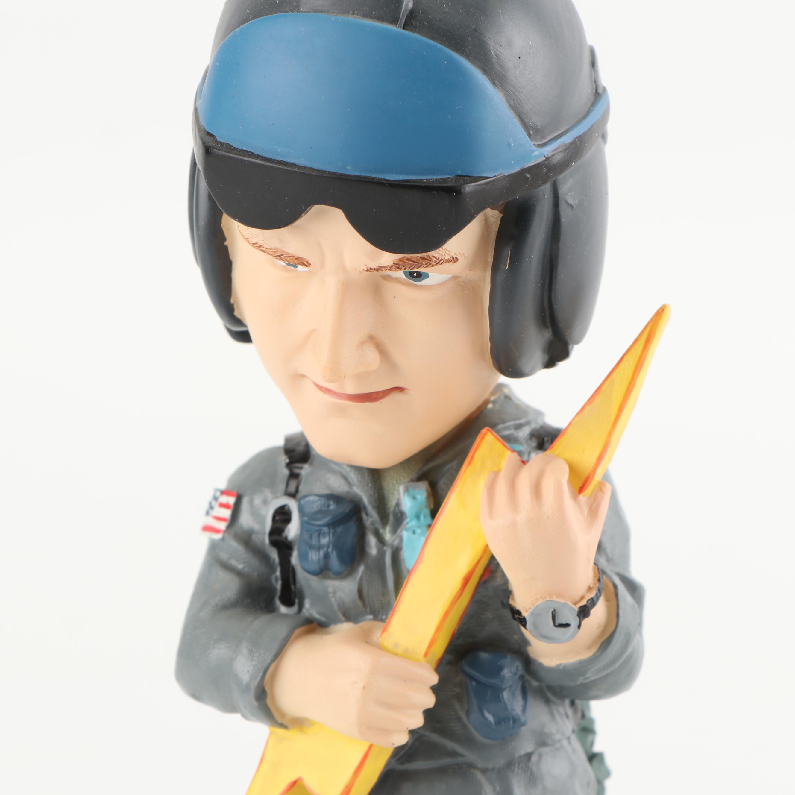 Roy Rogers and Trigger Figurine and a U.S. Air Force Bobblehead