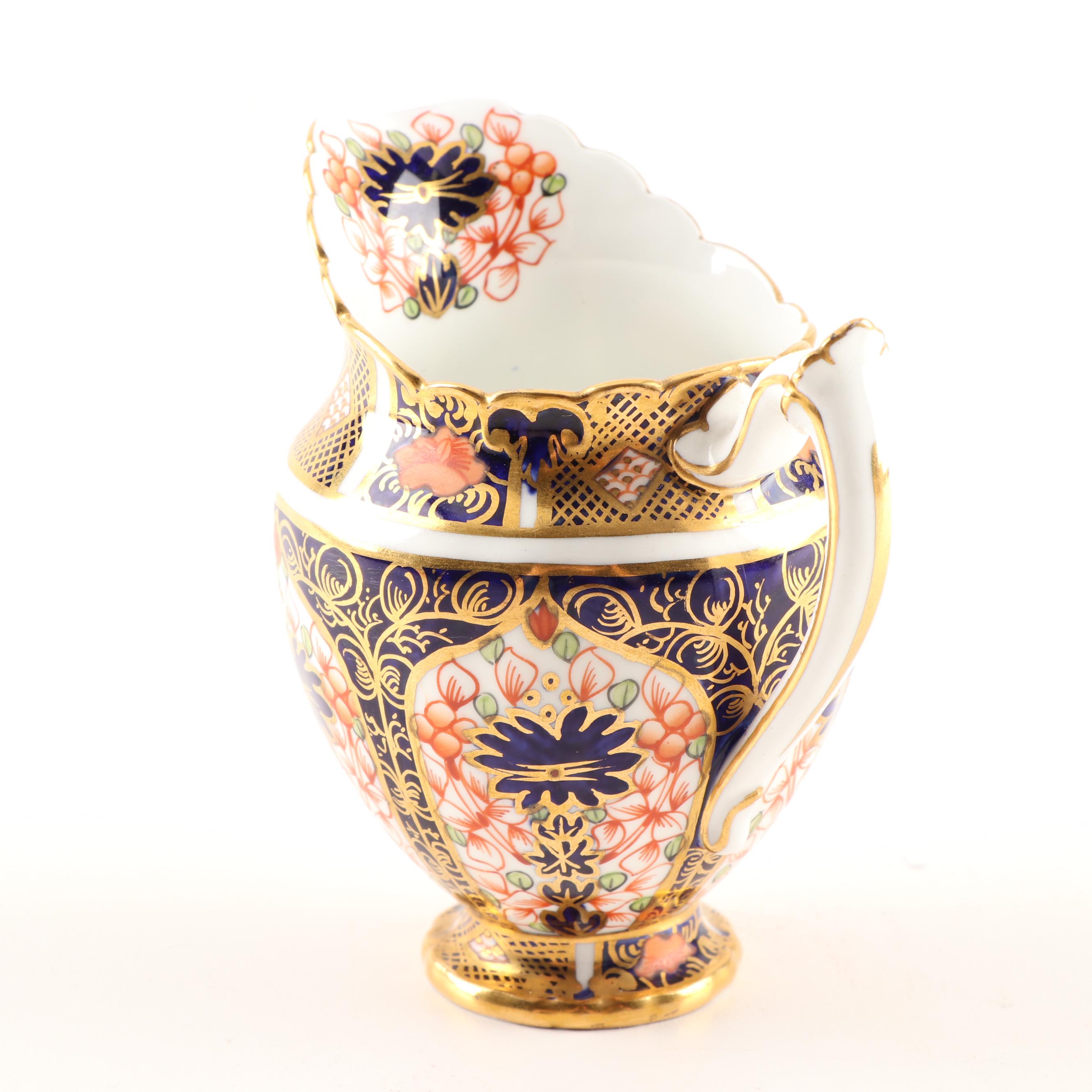 Royal Crown Derby "Old Imari" Teapot Waste Bowl and Pitcher