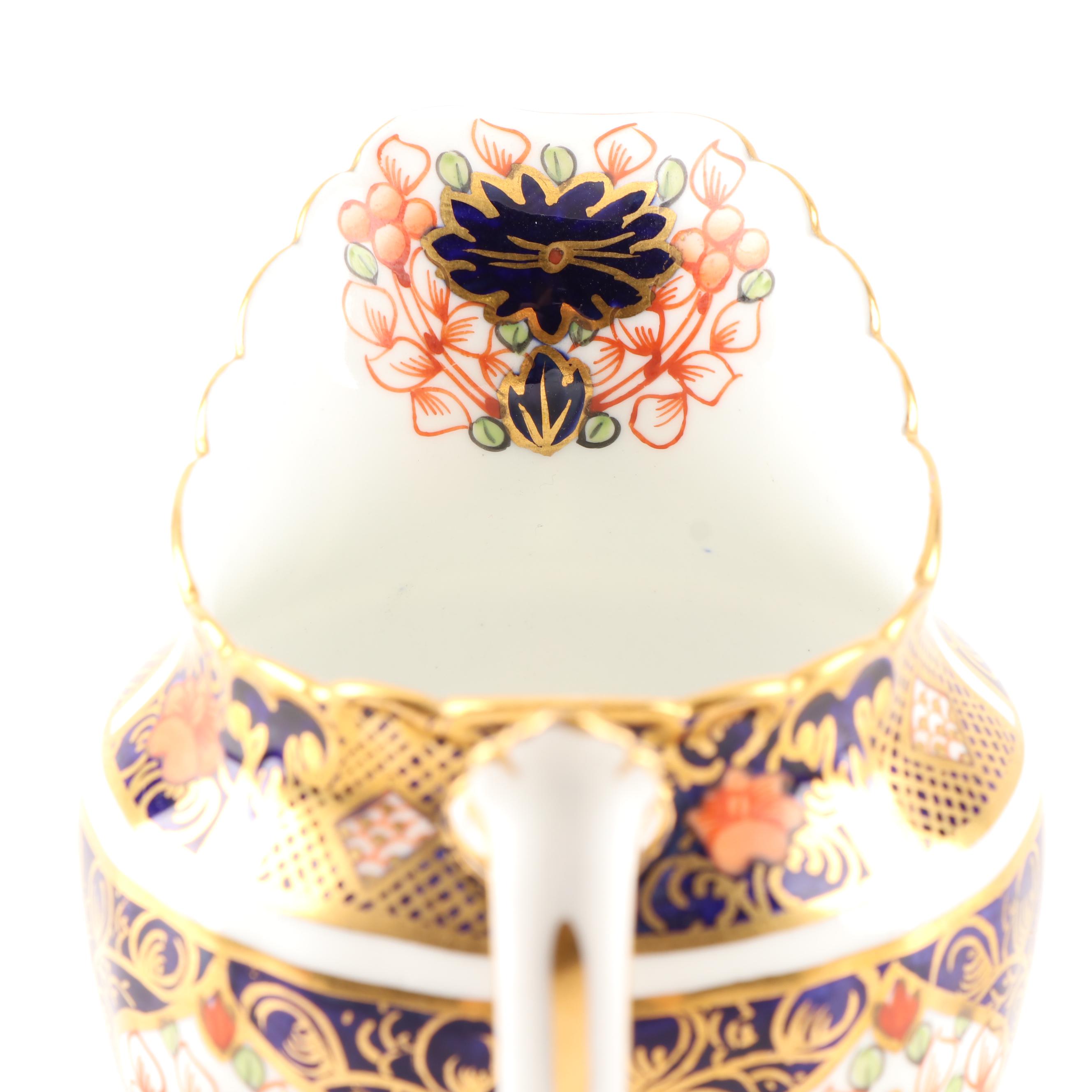 Royal Crown Derby "Old Imari" Teapot Waste Bowl and Pitcher