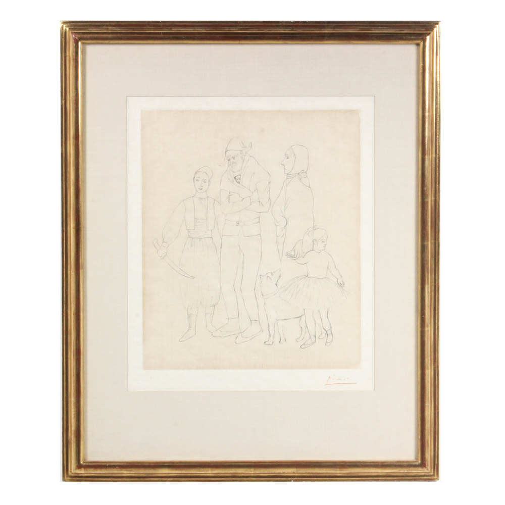 Pablo Picasso Etching "Famille des Saltimbanques"