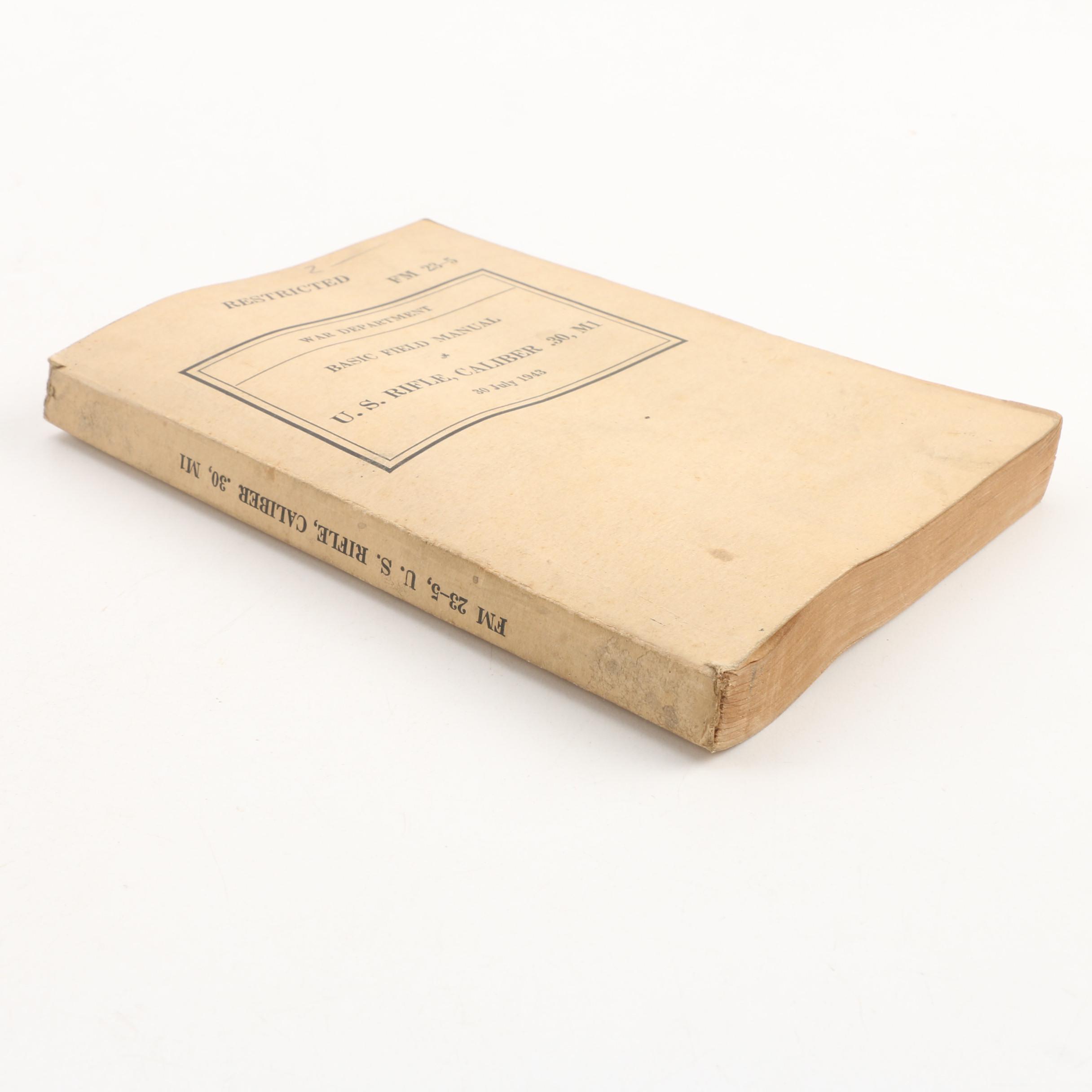 Vintage and Antique Military Field Manuals