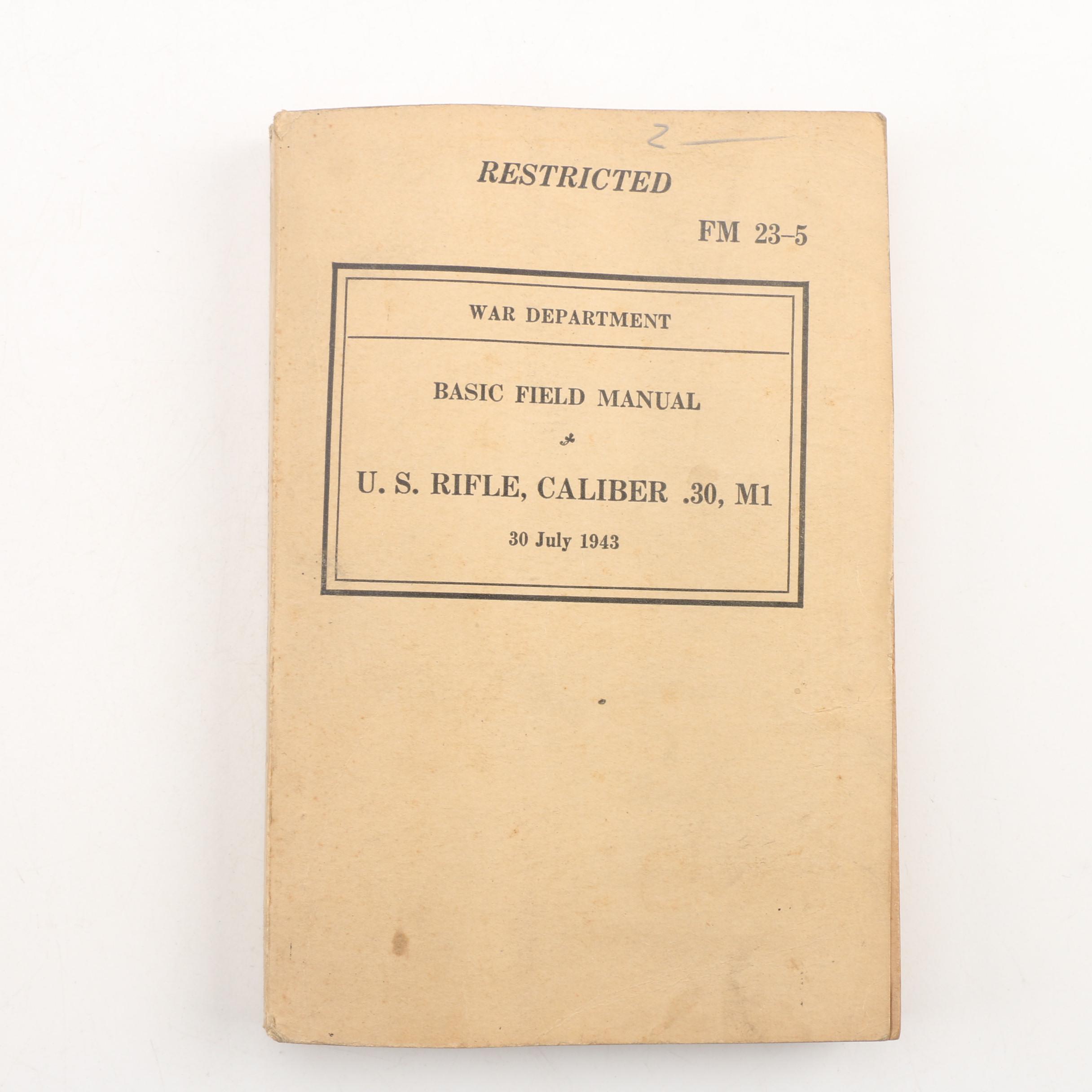 Vintage and Antique Military Field Manuals