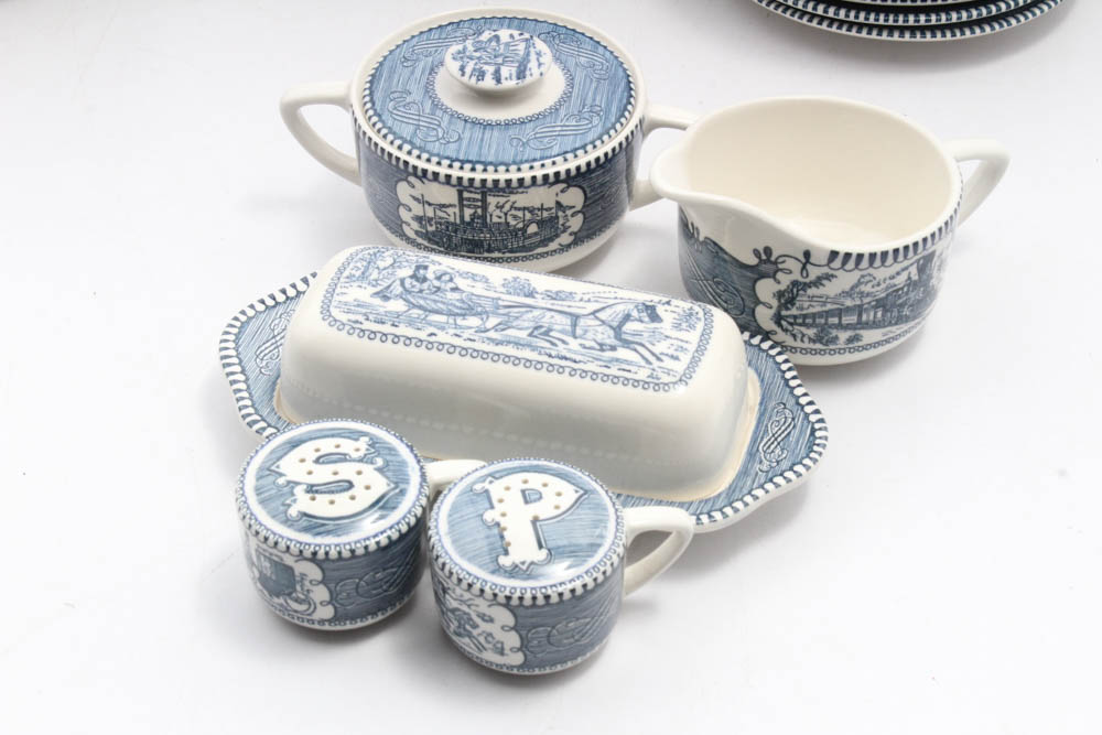 Currier and Ives by Royal "Early Winter" Ironstone Dinnerware