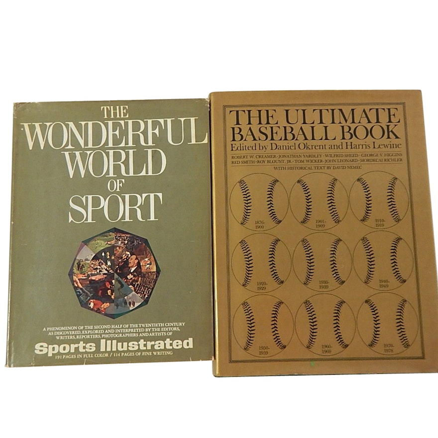 1979 "The Ultimate Baseball Book" and 1967 "The Wonderful World of Sport" Book