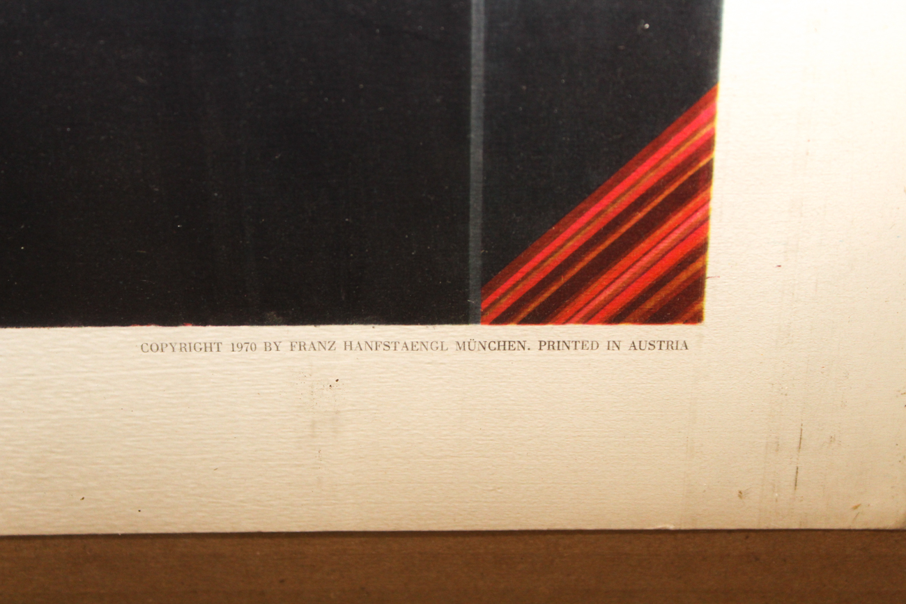 Wolfgang Hutter Lithograph "Zwei Mädchen Unter Einem Hut"